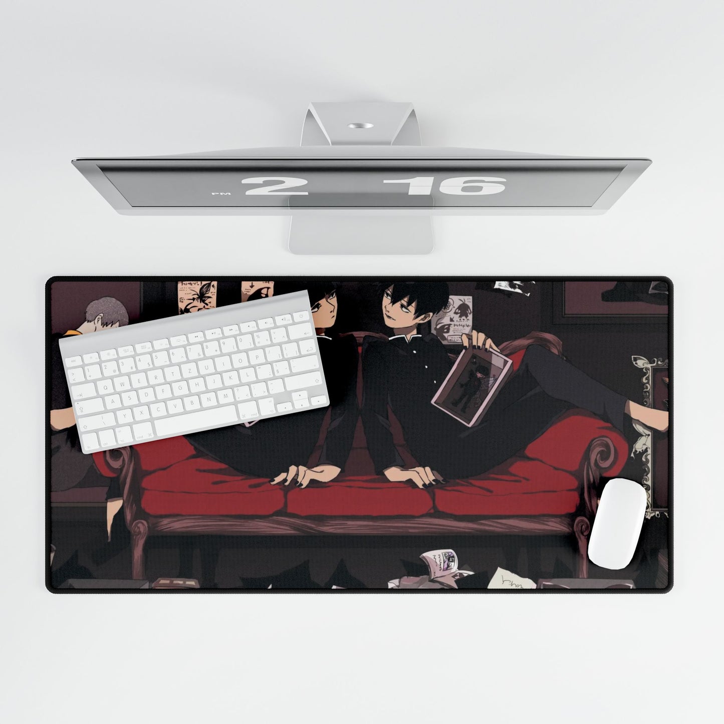 Mob Psycho 100 Arataka Reigen, Shigeo Kageyama, Ekubo, Ritsu Kageyama Mouse Pad