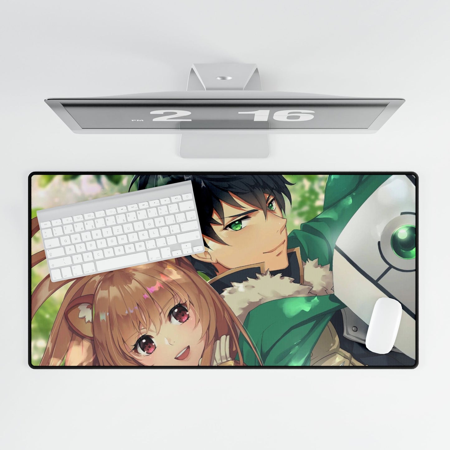 Raphtalia and Iwatani Mouse Pad
