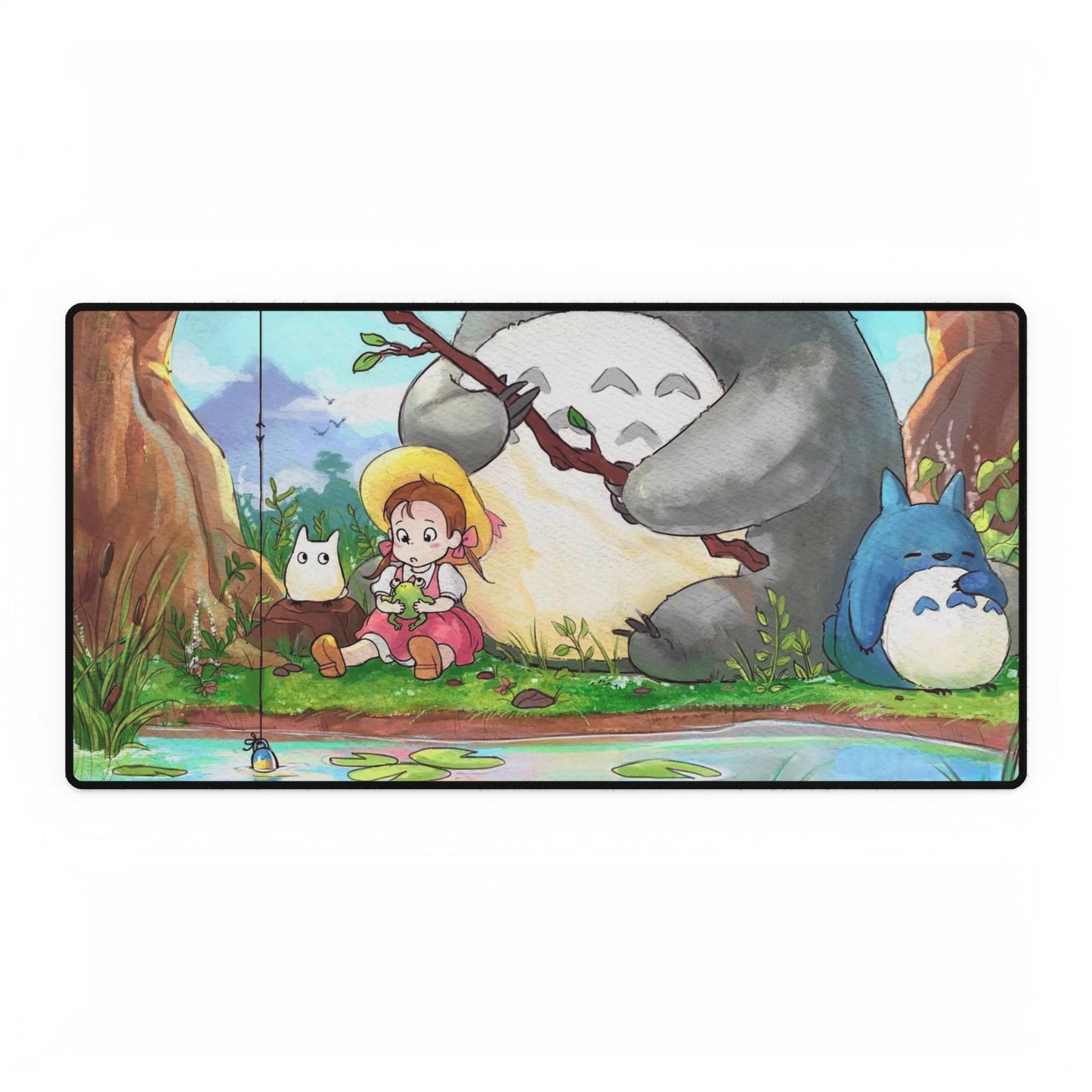 Totoro Goes Fishing Mouse Pad