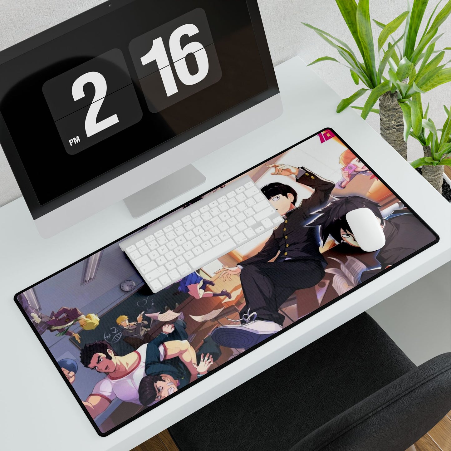 Mob Psycho 100 Arataka Reigen, Shigeo Kageyama, Ritsu Kageyama, Teruki Hanazawa, Tome Kurata Mouse Pad