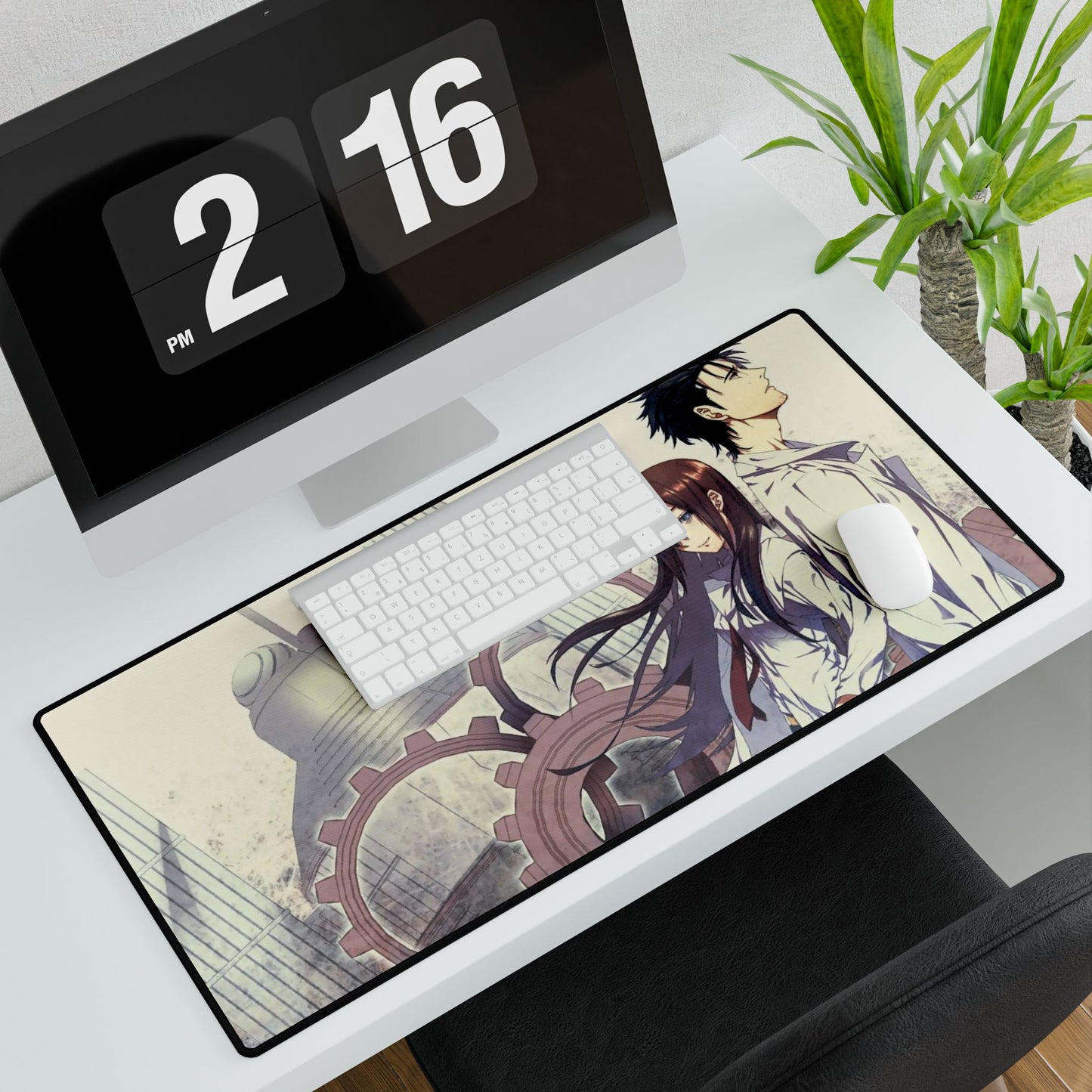 Makise Kurisu & Rintarou Kyouma Mouse Pad