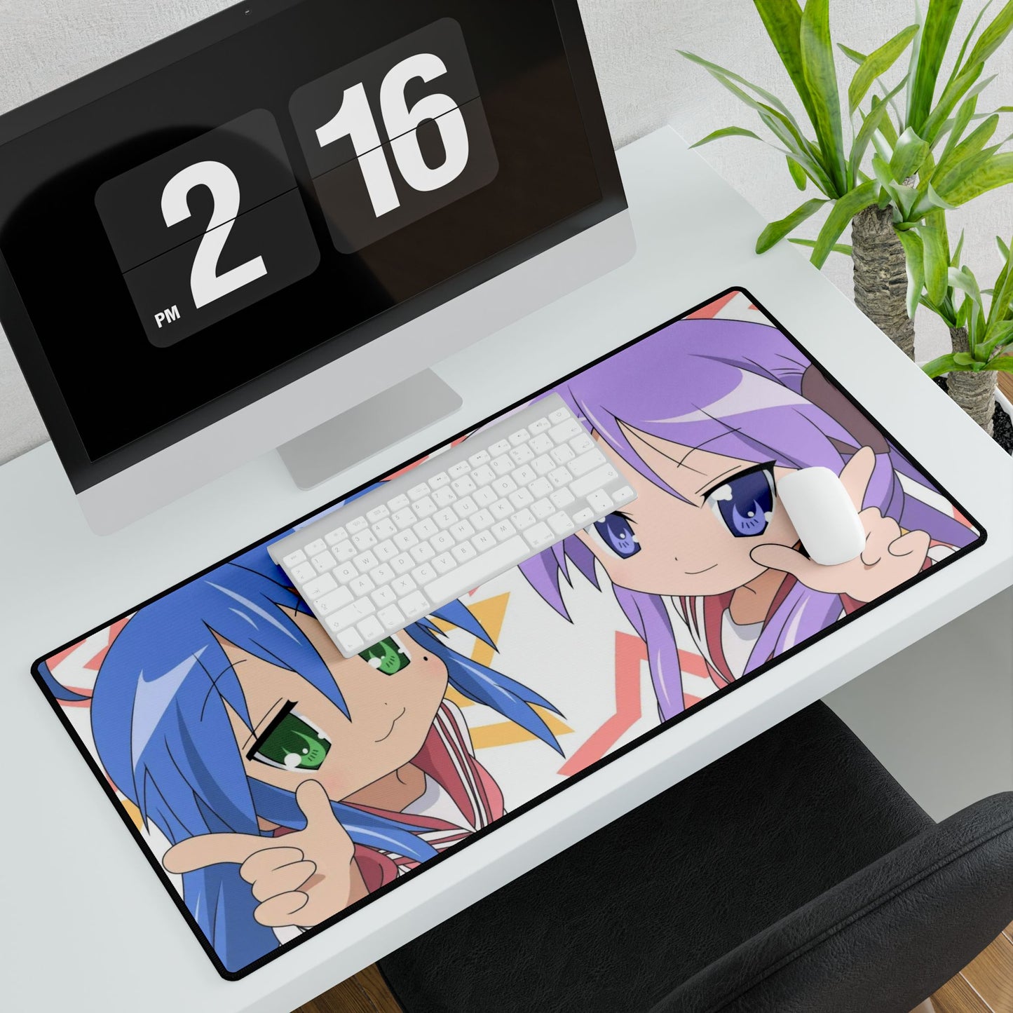 Lucky Star Konata Izumi, Kagami Hiiragi Mouse Pad