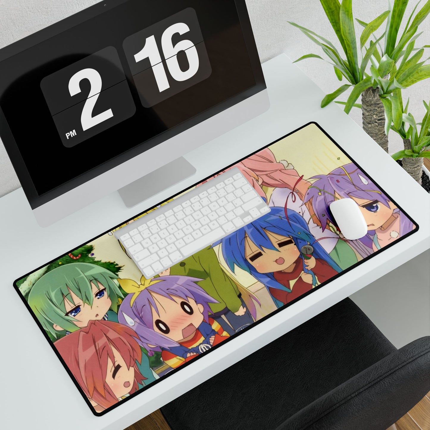 Lucky Star Konata Izumi, Kagami Hiiragi, Tsukasa Hiiragi, Miyuki Takara, Minami Iwasaki Mouse Pad