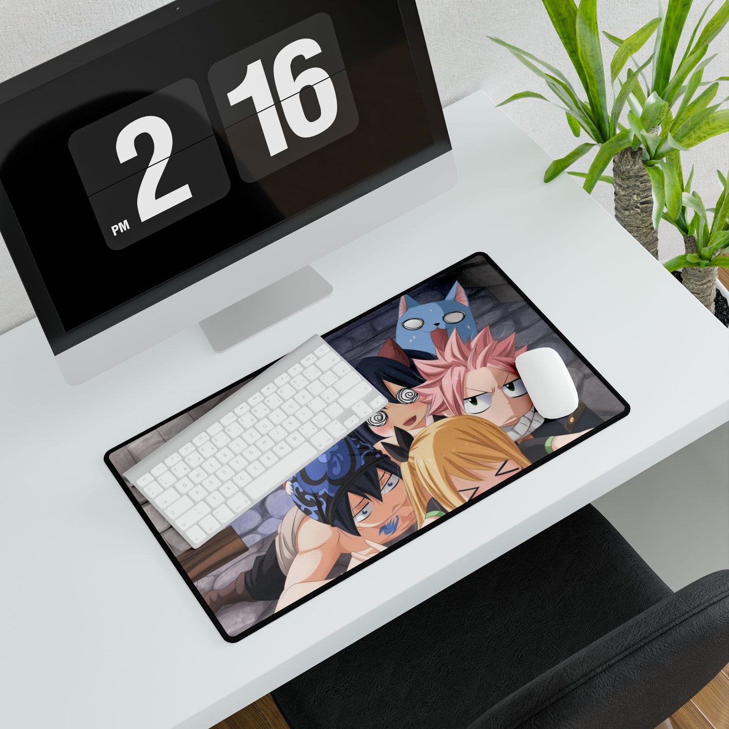 Fairy Tail Natsu Dragneel, Gray Fullbuster, Lucy Heartfilia, Happy, Wendy Marvell Mouse Pad