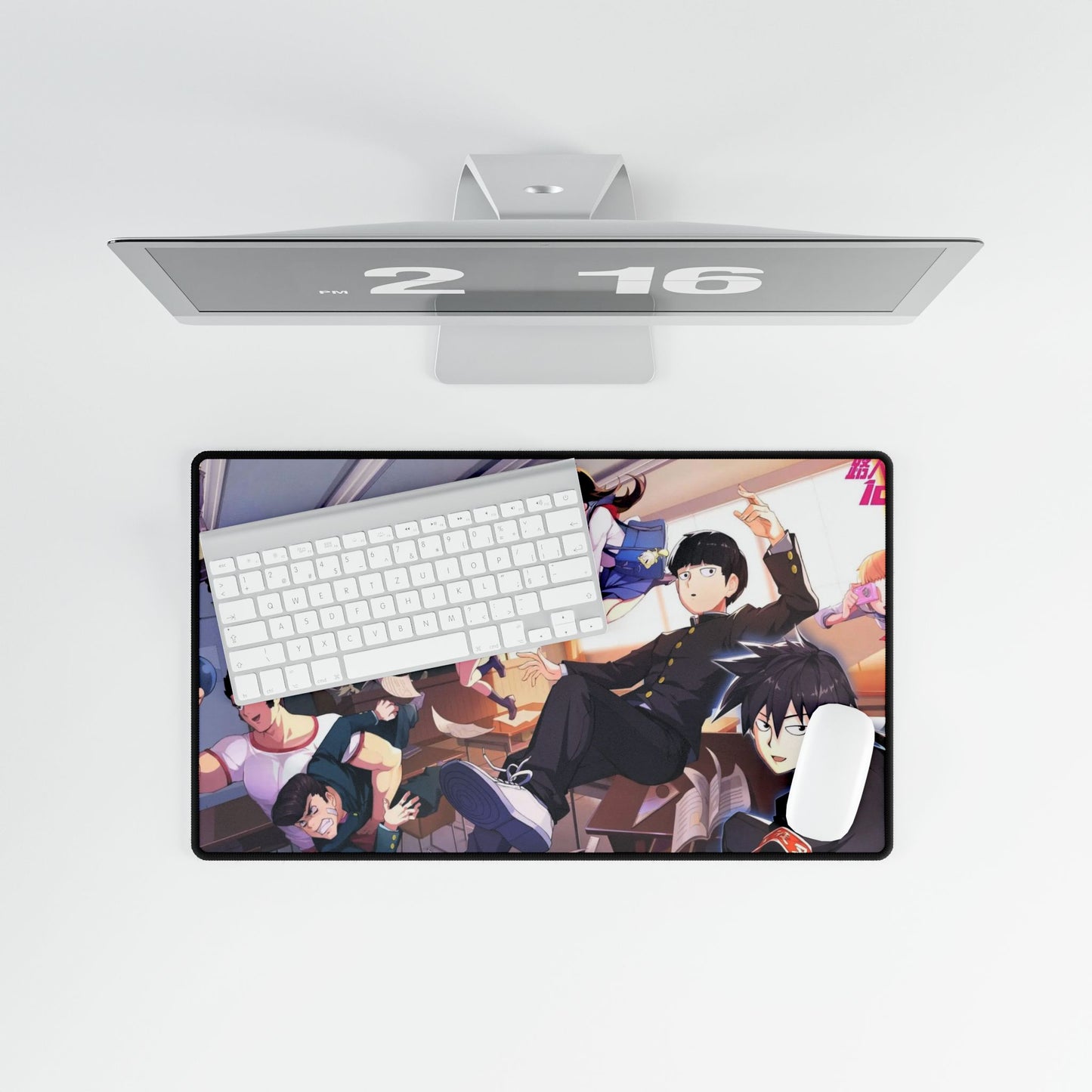 Mob Psycho 100 Arataka Reigen, Shigeo Kageyama, Ritsu Kageyama, Teruki Hanazawa, Tome Kurata Mouse Pad