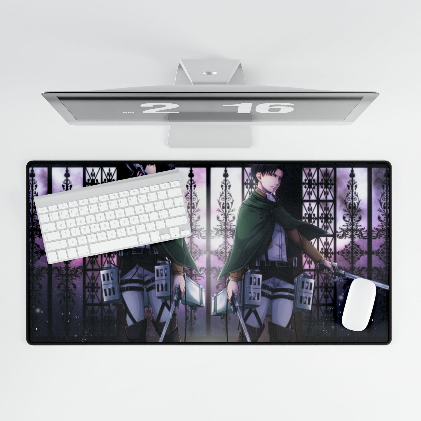 Mikasa and Levi Ackerman Mouse Pad