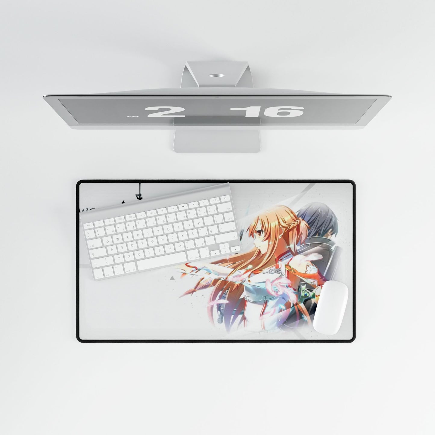 Asuna and Kiroto (Sword Art Online) Mouse Pad