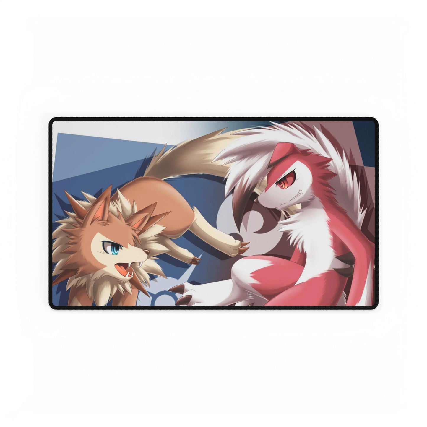 Lycanroc Midday and Midnight Form Mouse Pad