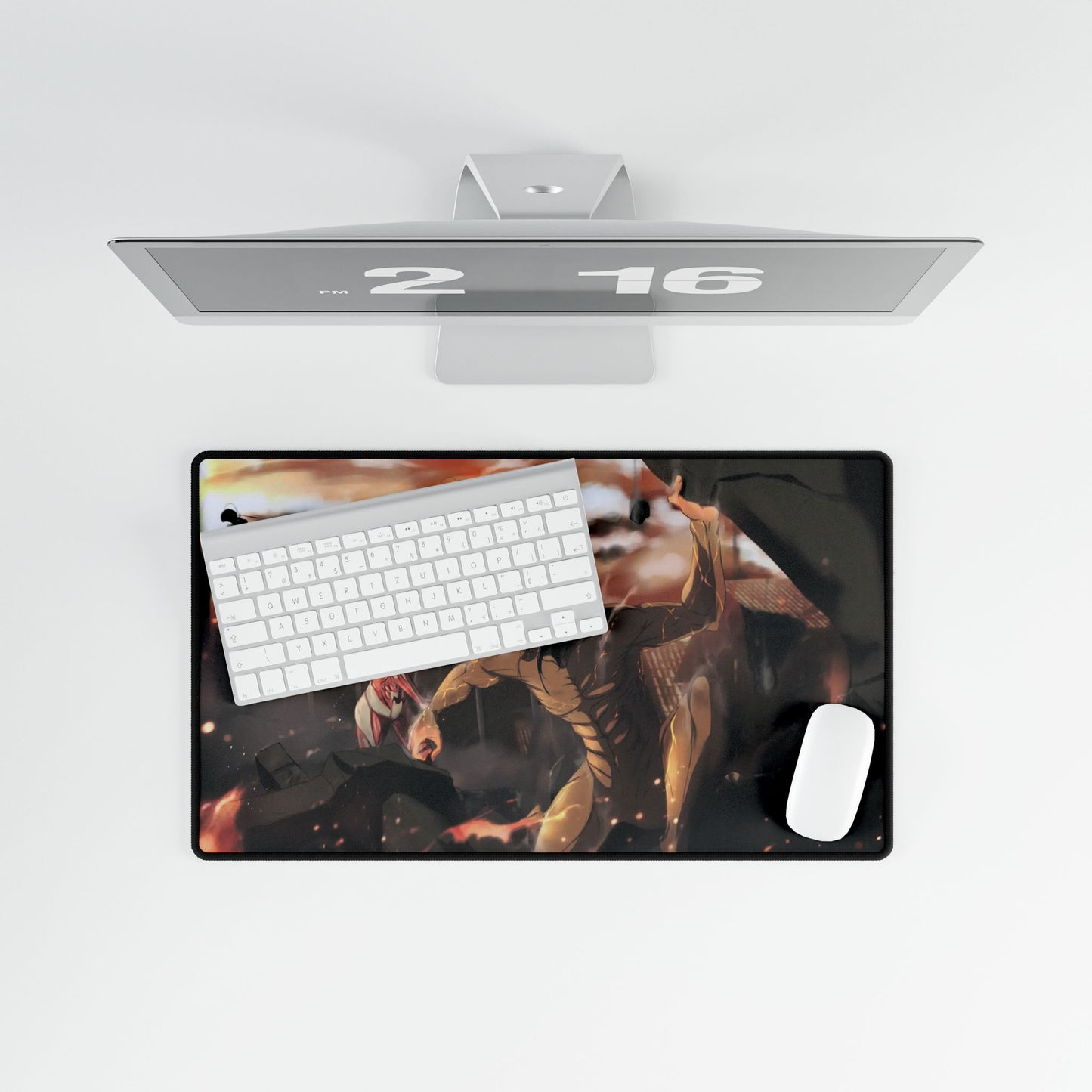 Eren Yeager (titan) vs Annie Leonhart (titan) Mouse Pad