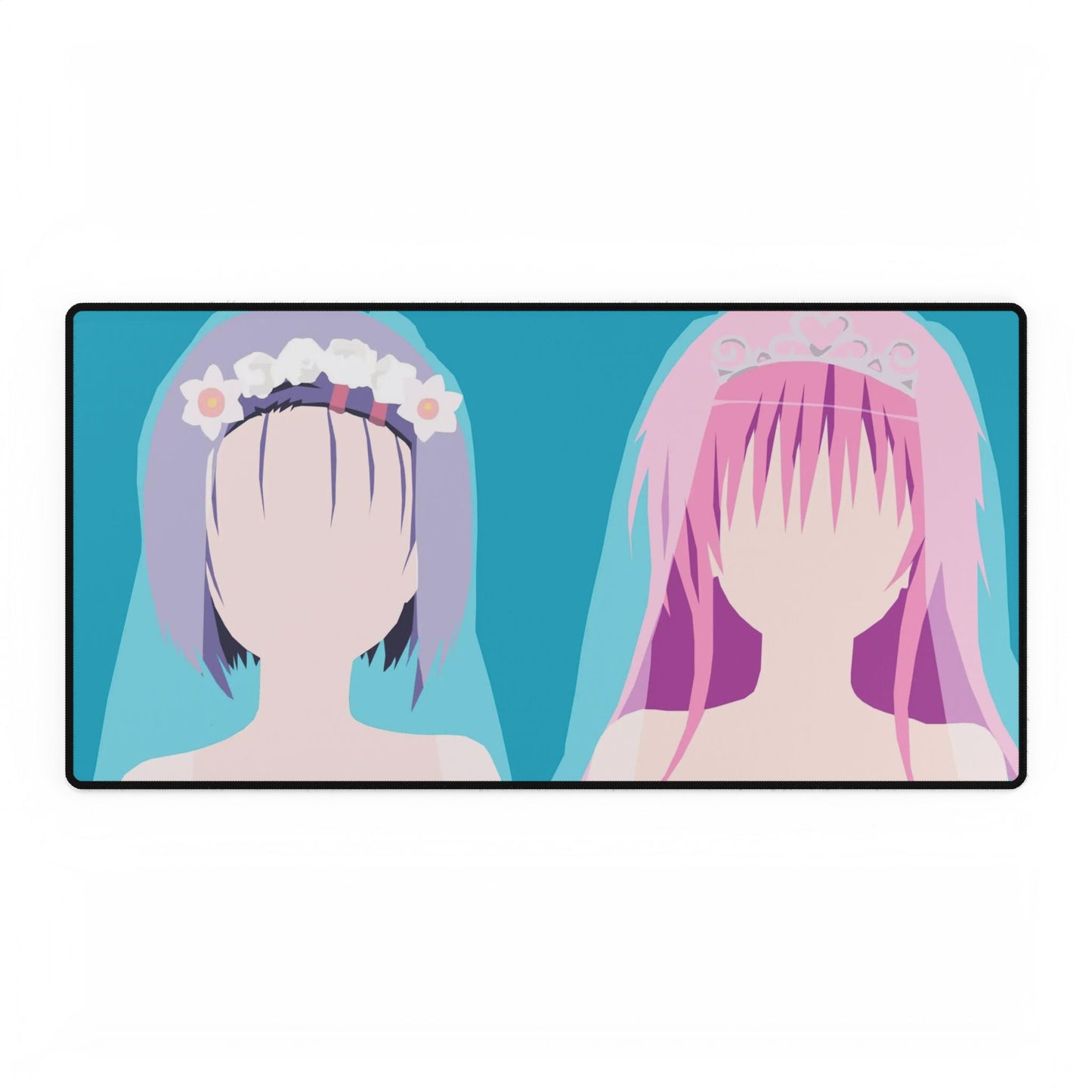 haruna y lala to love ru minimalist Mouse Pad