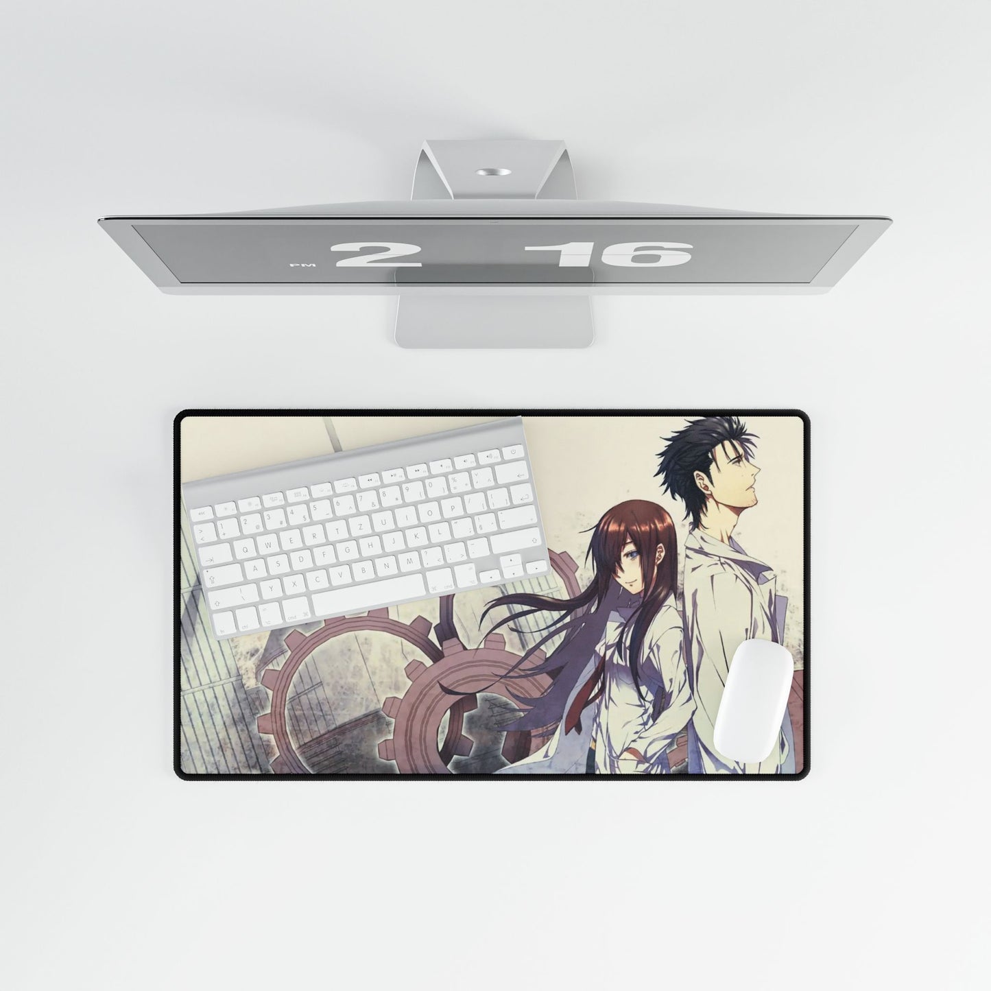Makise Kurisu & Rintarou Kyouma Mouse Pad