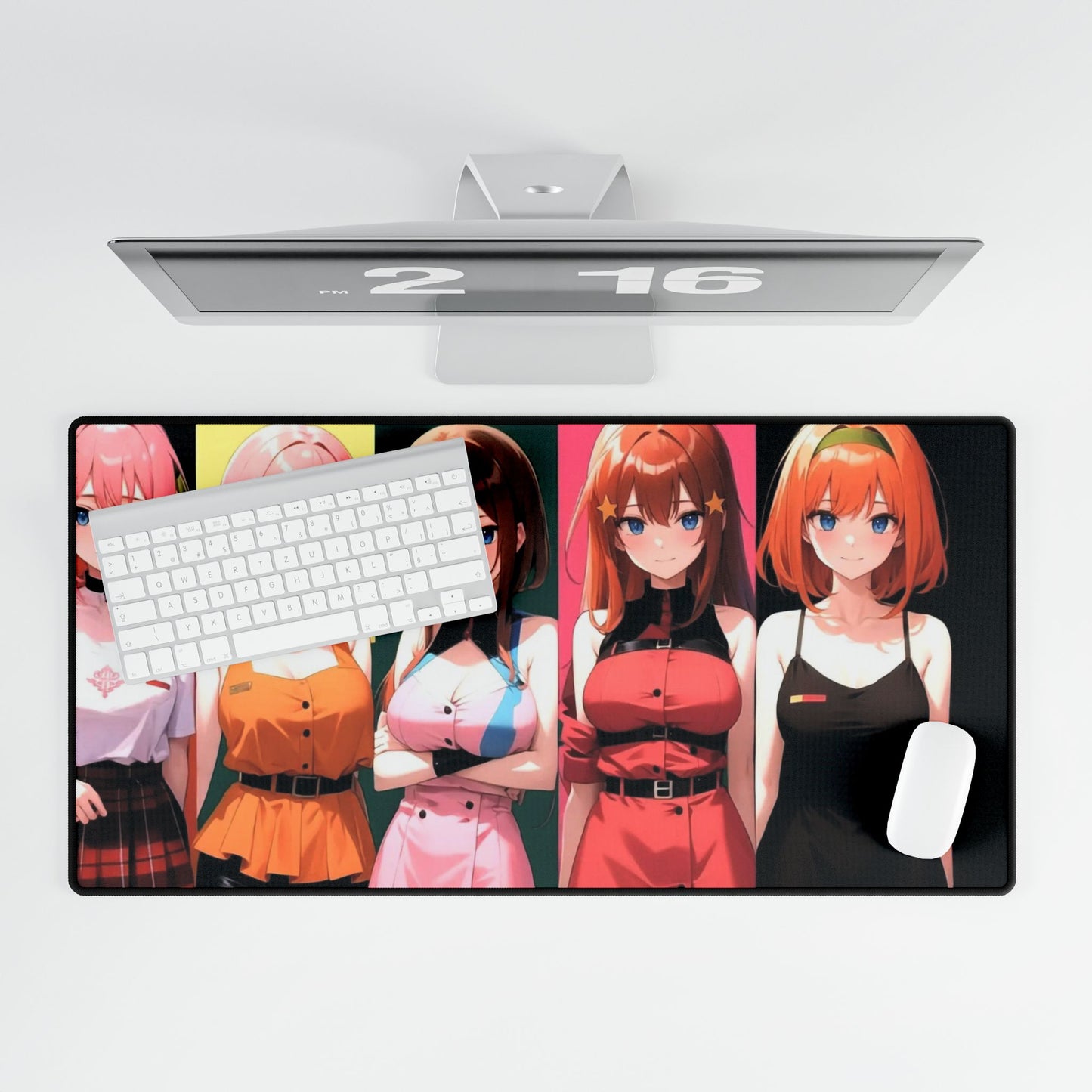 Nino, Ichika, Miku, Itsuki and Yotsuba Mouse Pad