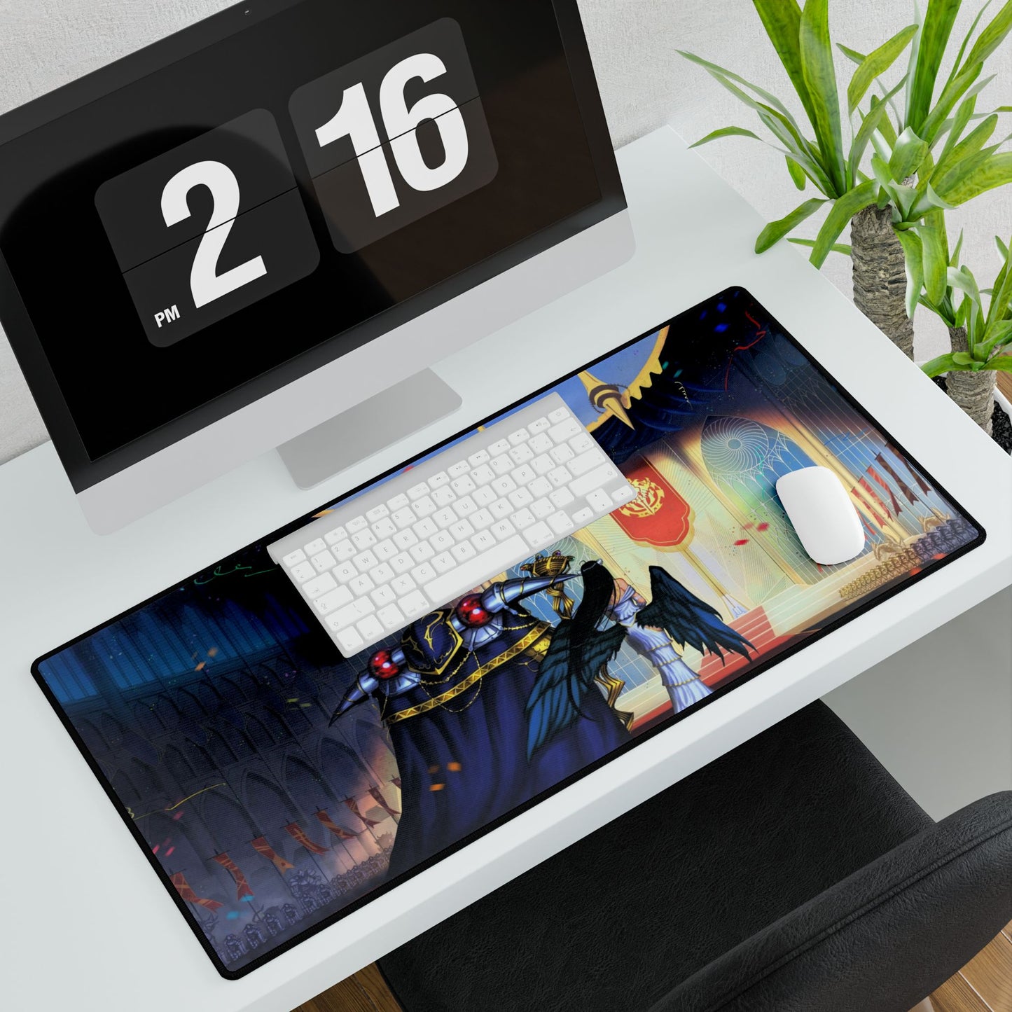 Albedo and Ainz Ooal Gown Mouse Pad