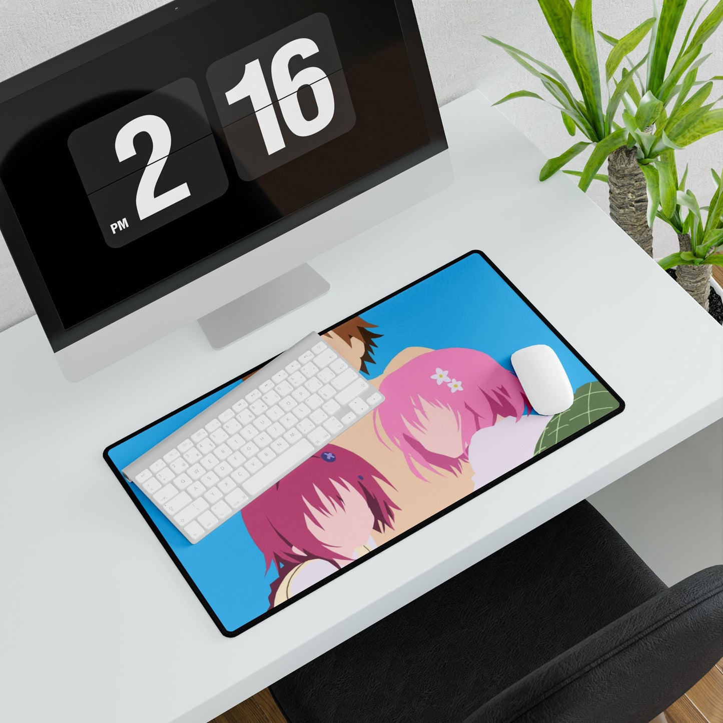 rito, momo y mea to love ru minimalist Mouse Pad
