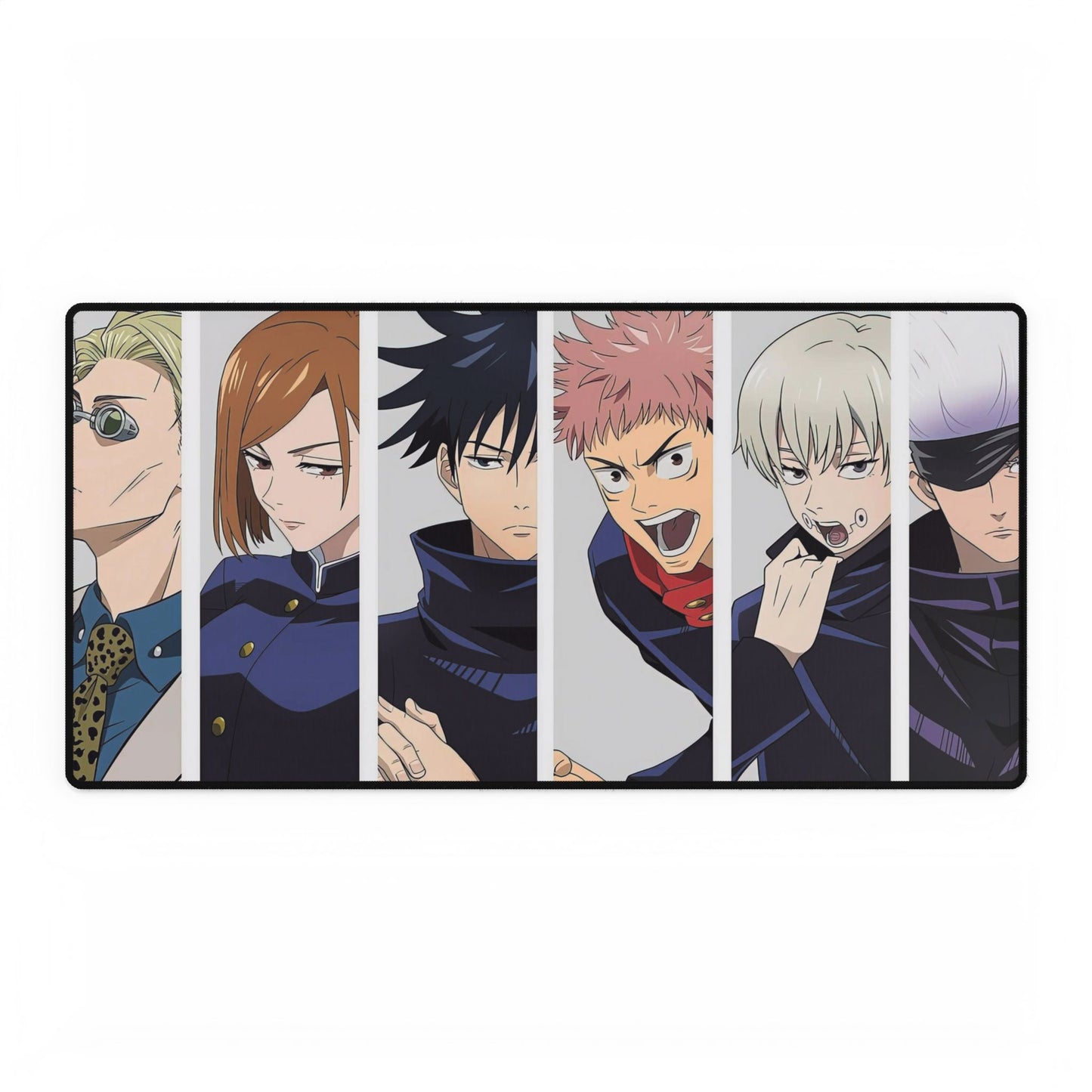 Nobara Kugisaki Satoru Gojo Kento Nanami Megumi Fushiguro Toge Inumaki and Yuji Itadori Mouse Pad