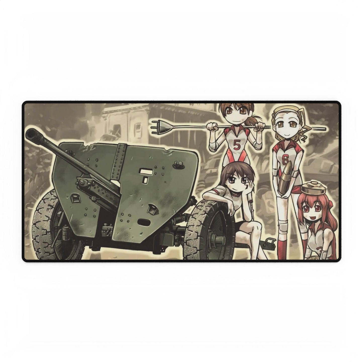 Anime Girls und Panzerr Mouse Pad