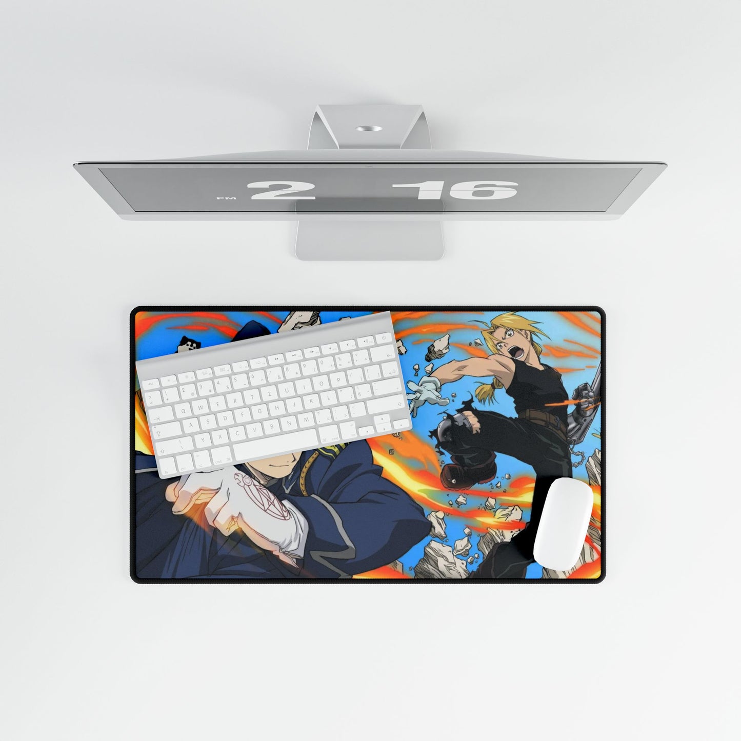Full Metal Alchemist Roy Mustang VS Edward Elric Mouse Pad