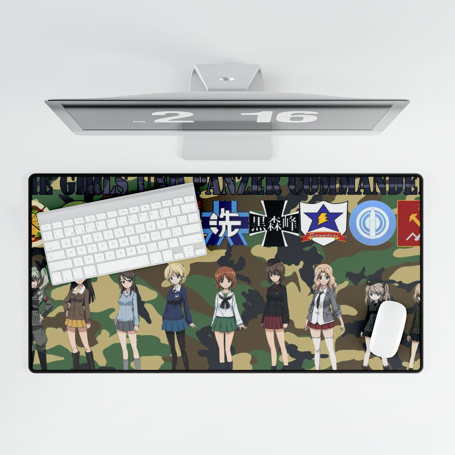 The Overall Commanders (Girls und Panzer) Mouse Pad