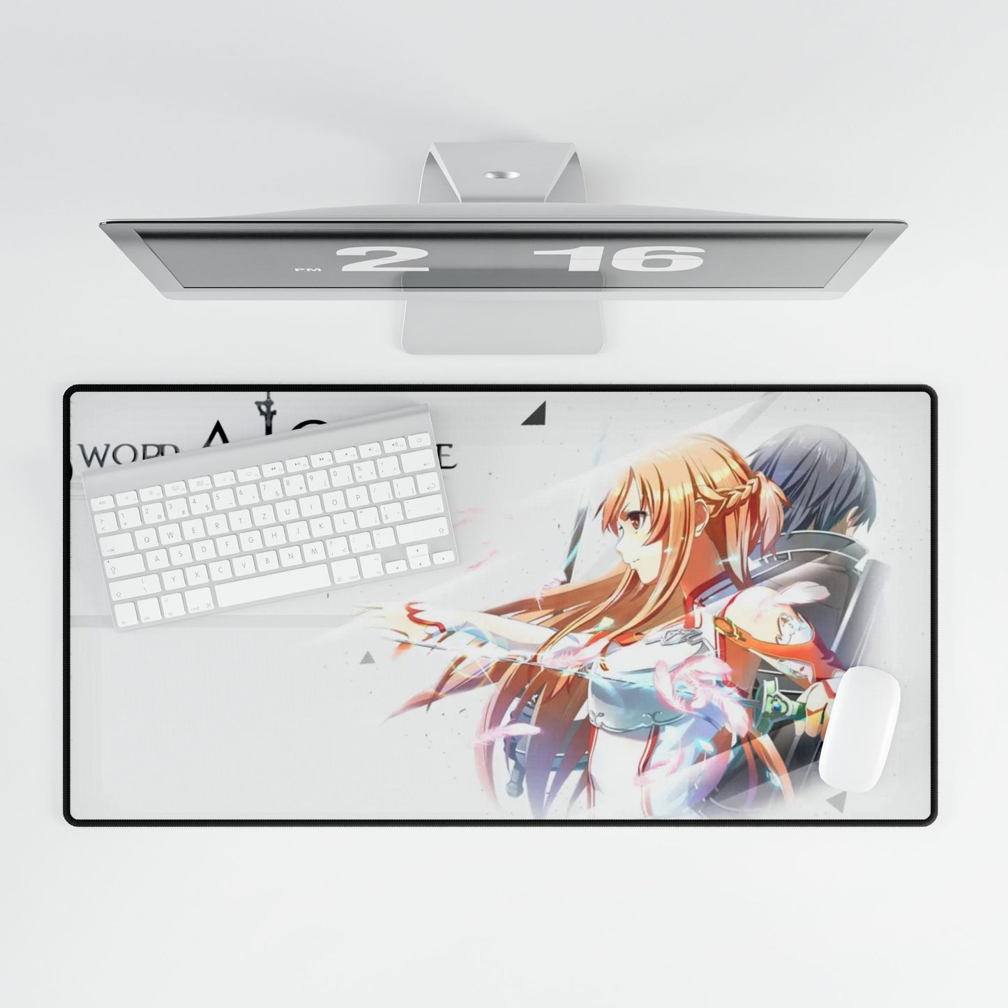 Asuna and Kiroto (Sword Art Online) Mouse Pad
