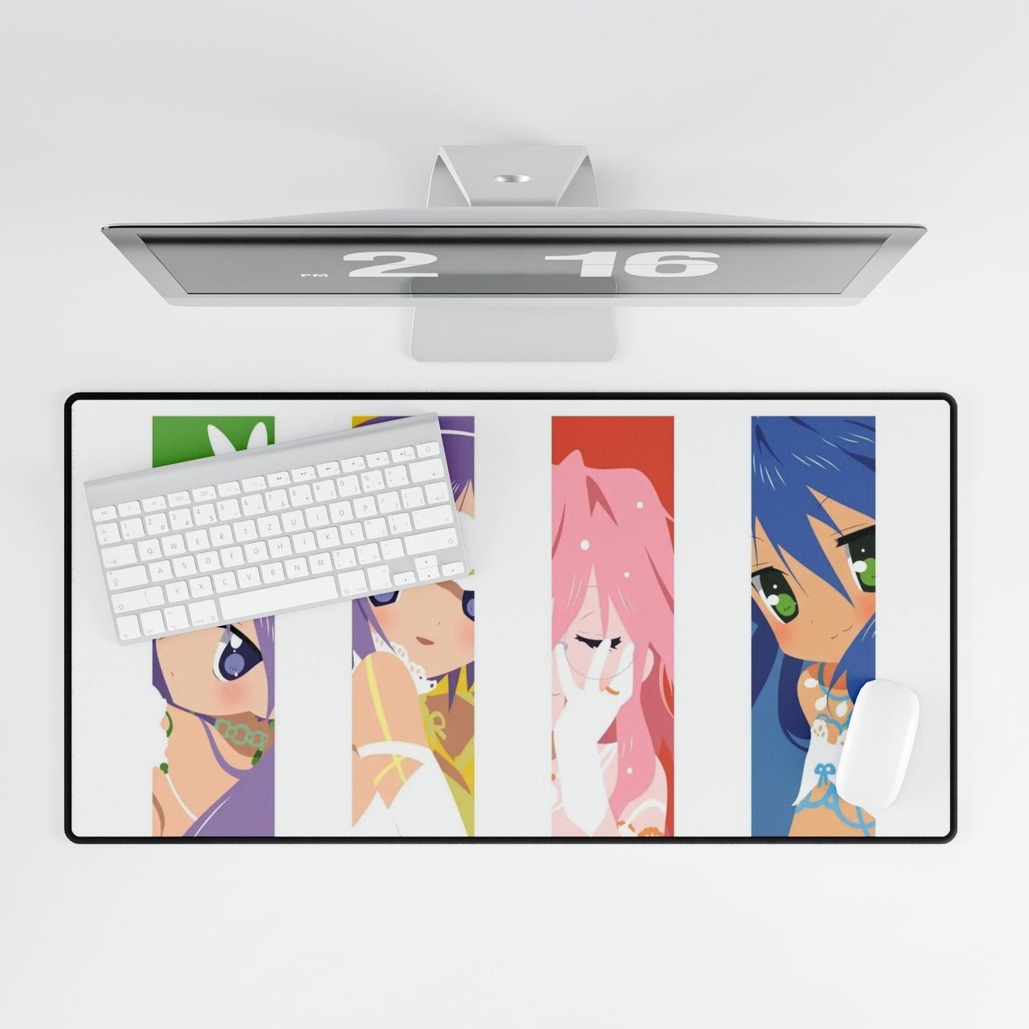 Lucky Star Konata Izumi, Kagami Hiiragi, Tsukasa Hiiragi, Miyuki Takara Mouse Pad