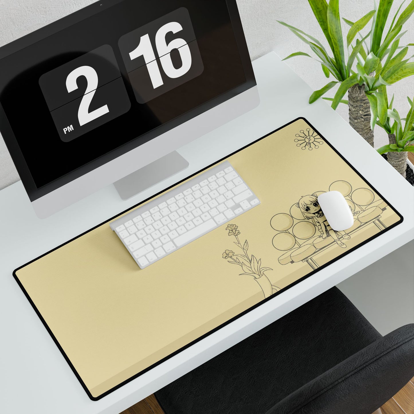 Anya at the bench Mouse Pad