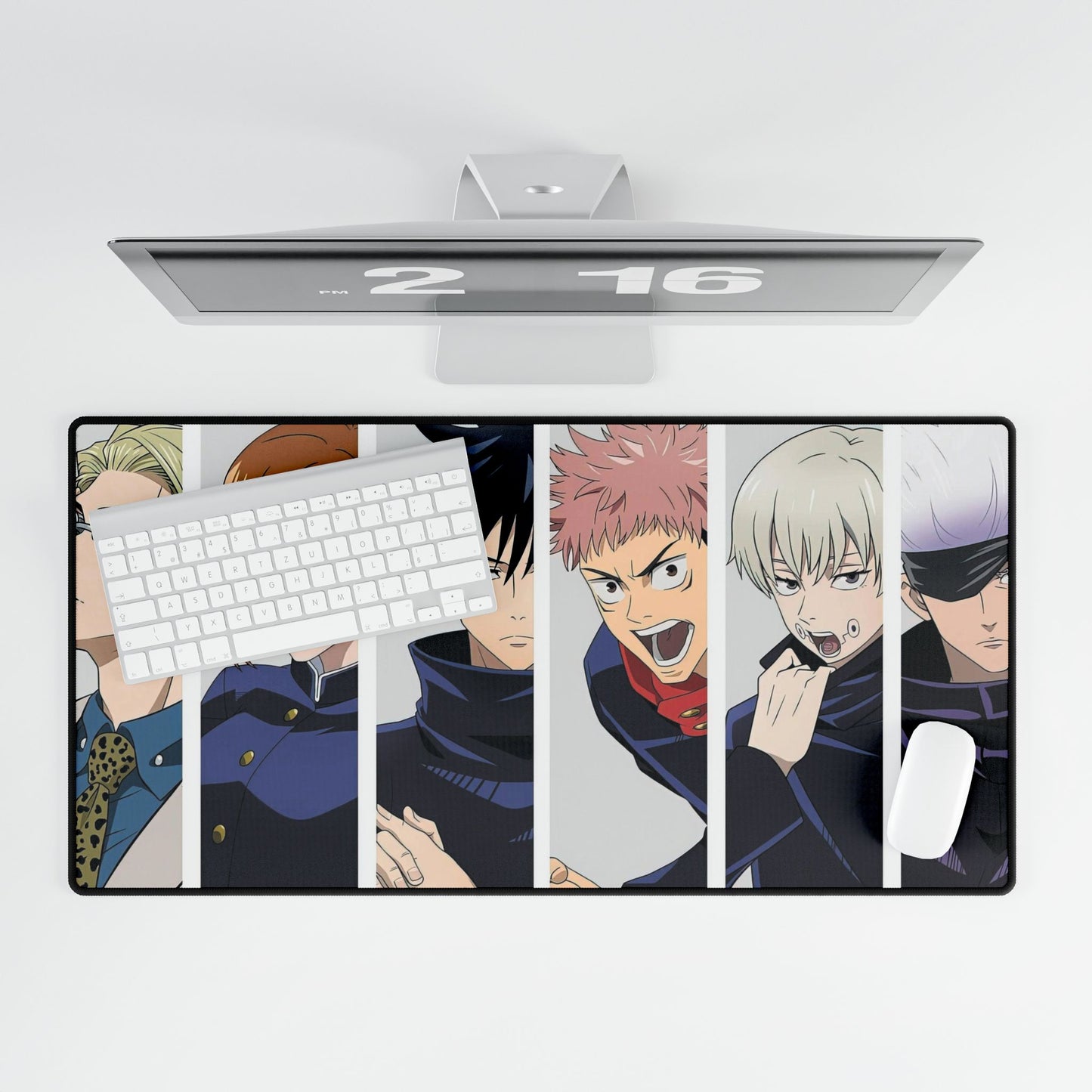 Nobara Kugisaki Satoru Gojo Kento Nanami Megumi Fushiguro Toge Inumaki and Yuji Itadori Mouse Pad