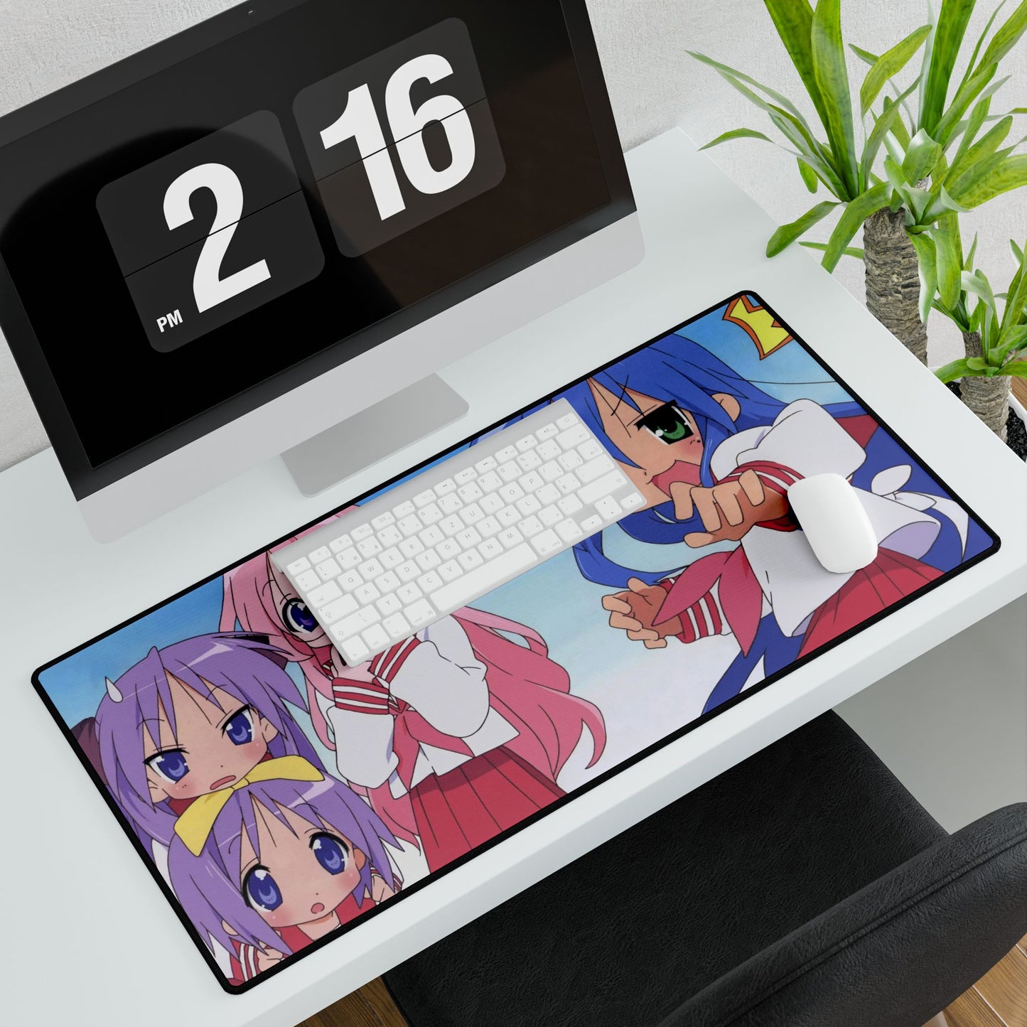 Lucky Star Konata Izumi, Kagami Hiiragi, Tsukasa Hiiragi, Miyuki Takara Mouse Pad