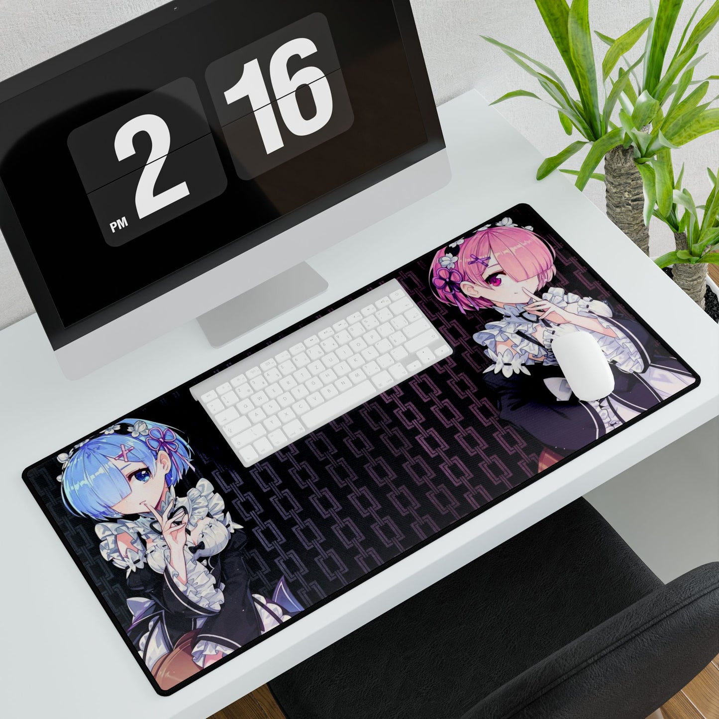 Rem and Ram Chains Mouse Pad