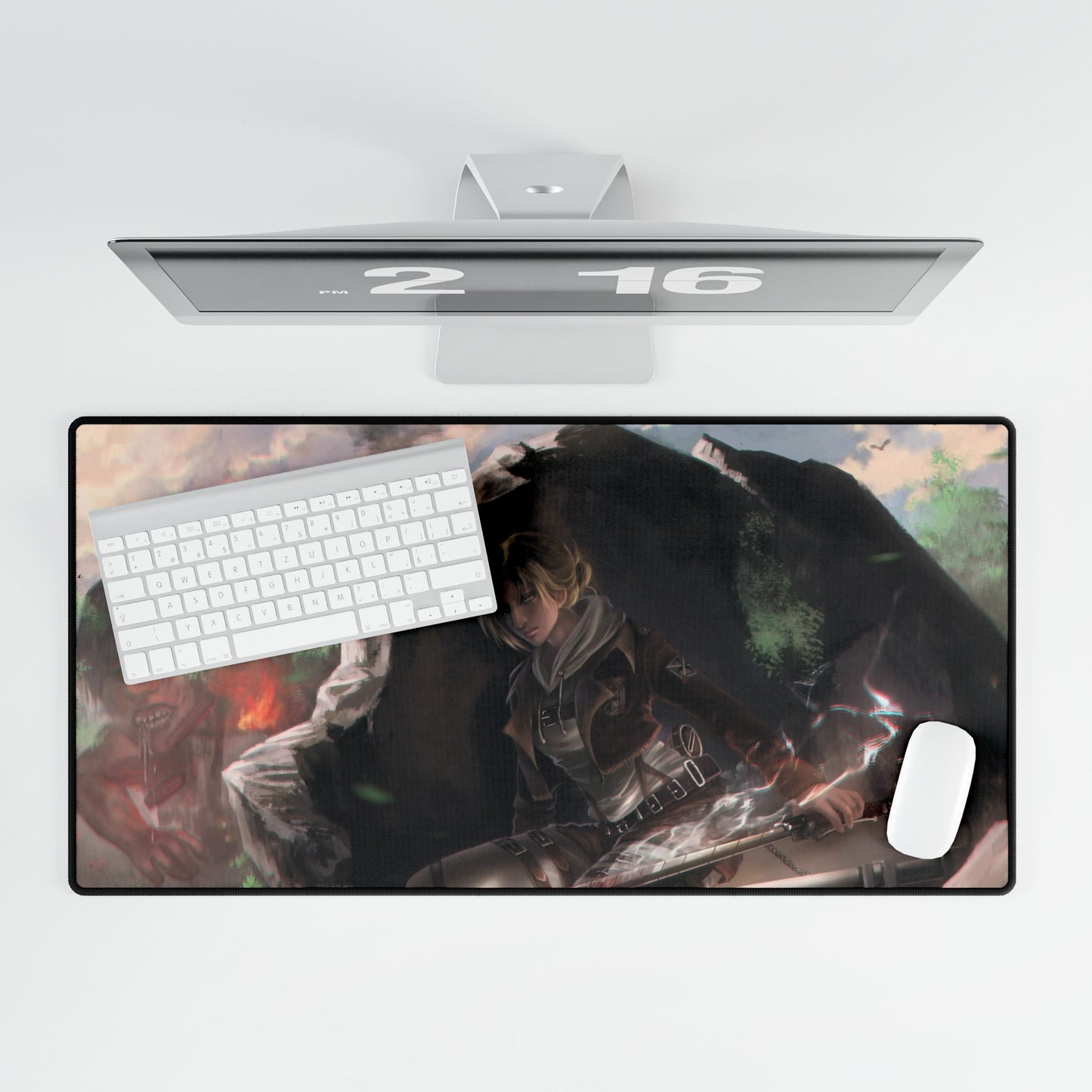 Annie Leonhart vs a titan Mouse Pad