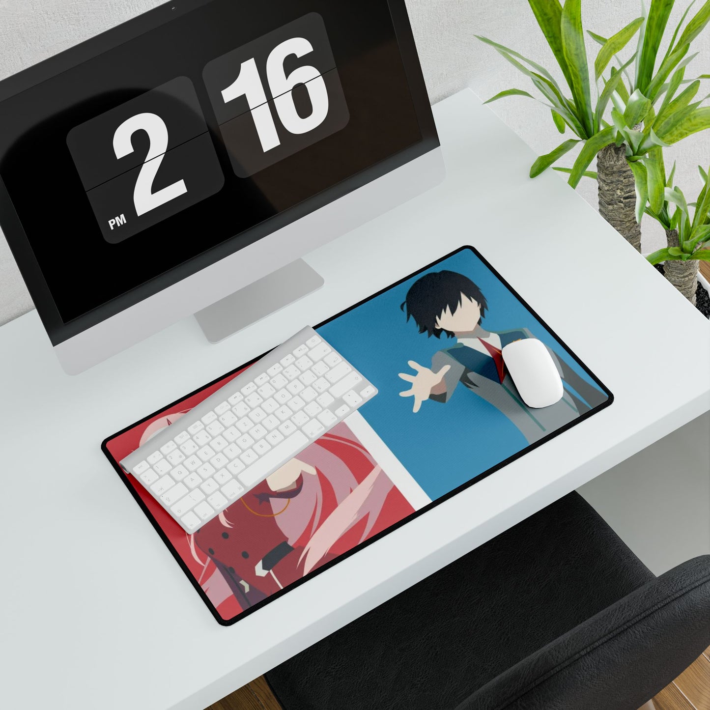 Hiro and Zero Two (Darling in the FranXX) V2 Mouse Pad