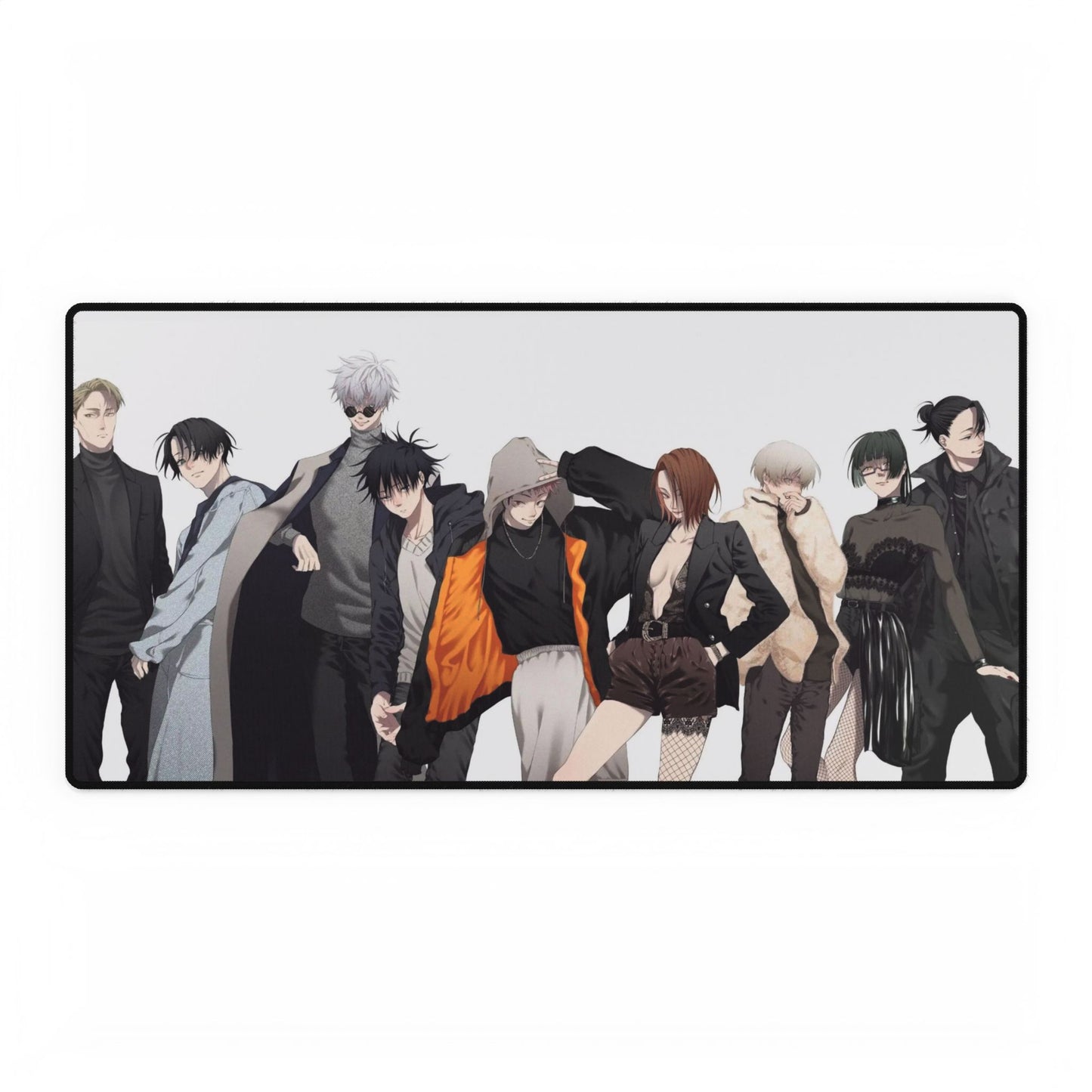 Satoru Gojo Yuji Itadori Maki Zenin Kento Nanami Nobara Kugisaki Suguru Geto Megumi Fushiguro Toge Inumaki and Yuta Okkotsu Mouse Pad