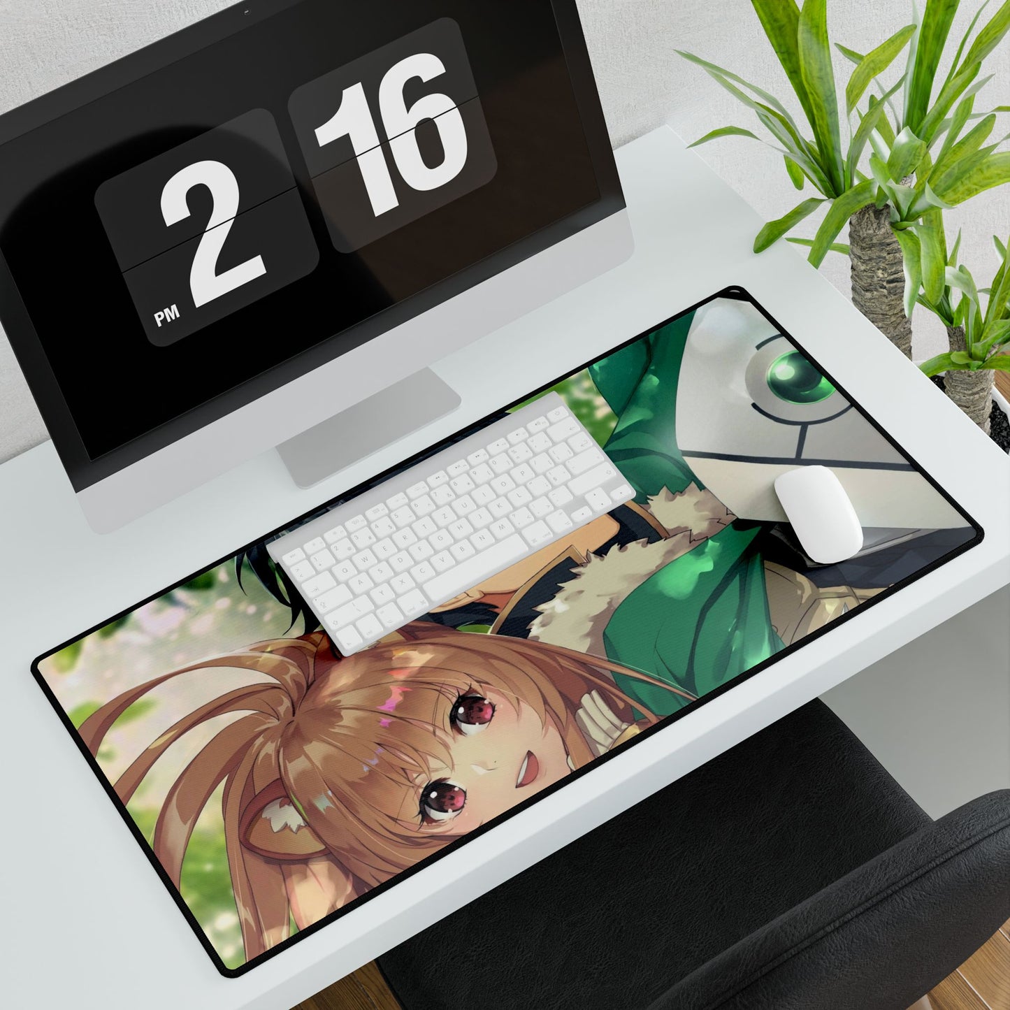 Raphtalia and Iwatani Mouse Pad