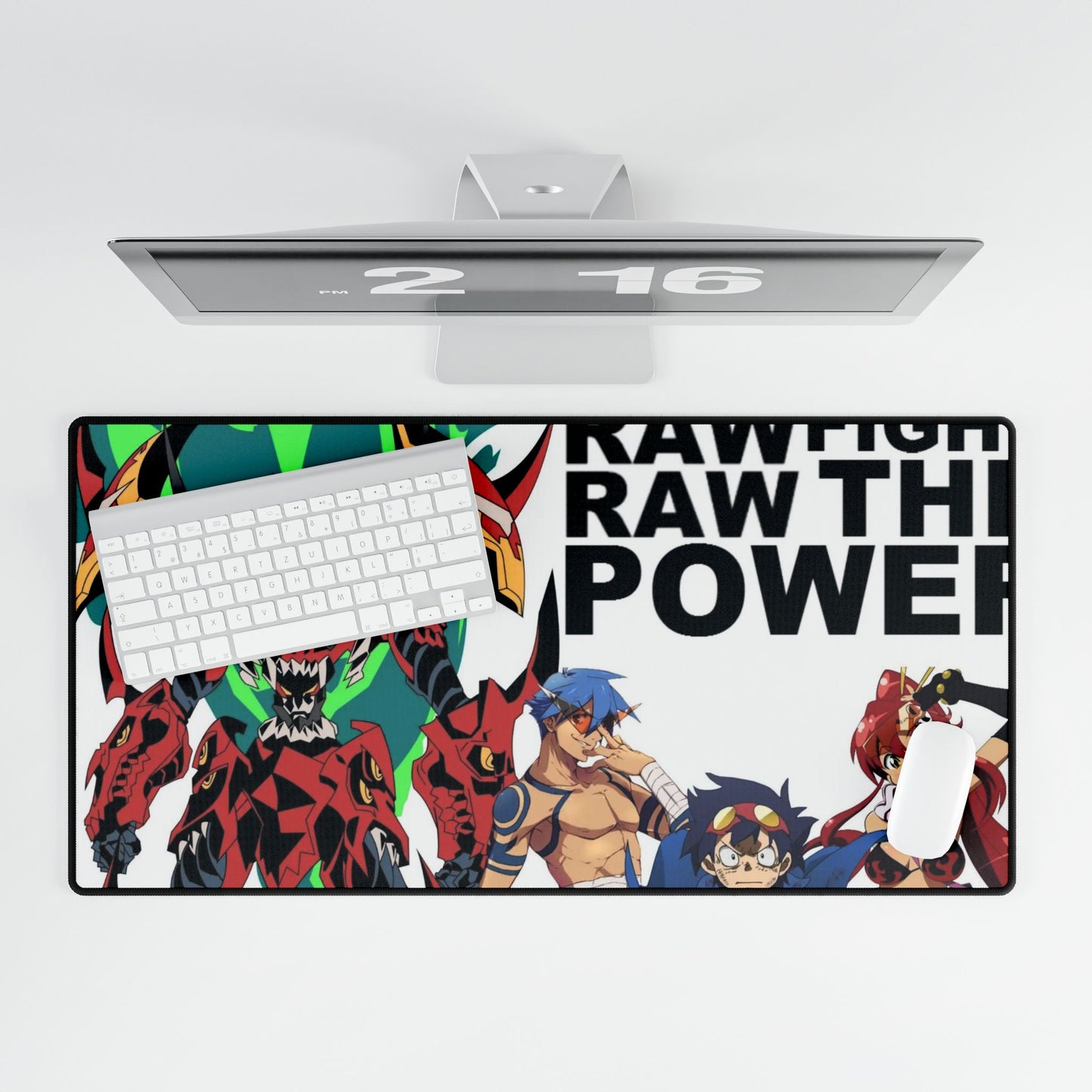Raw Raw Fight The Power Mouse Pad