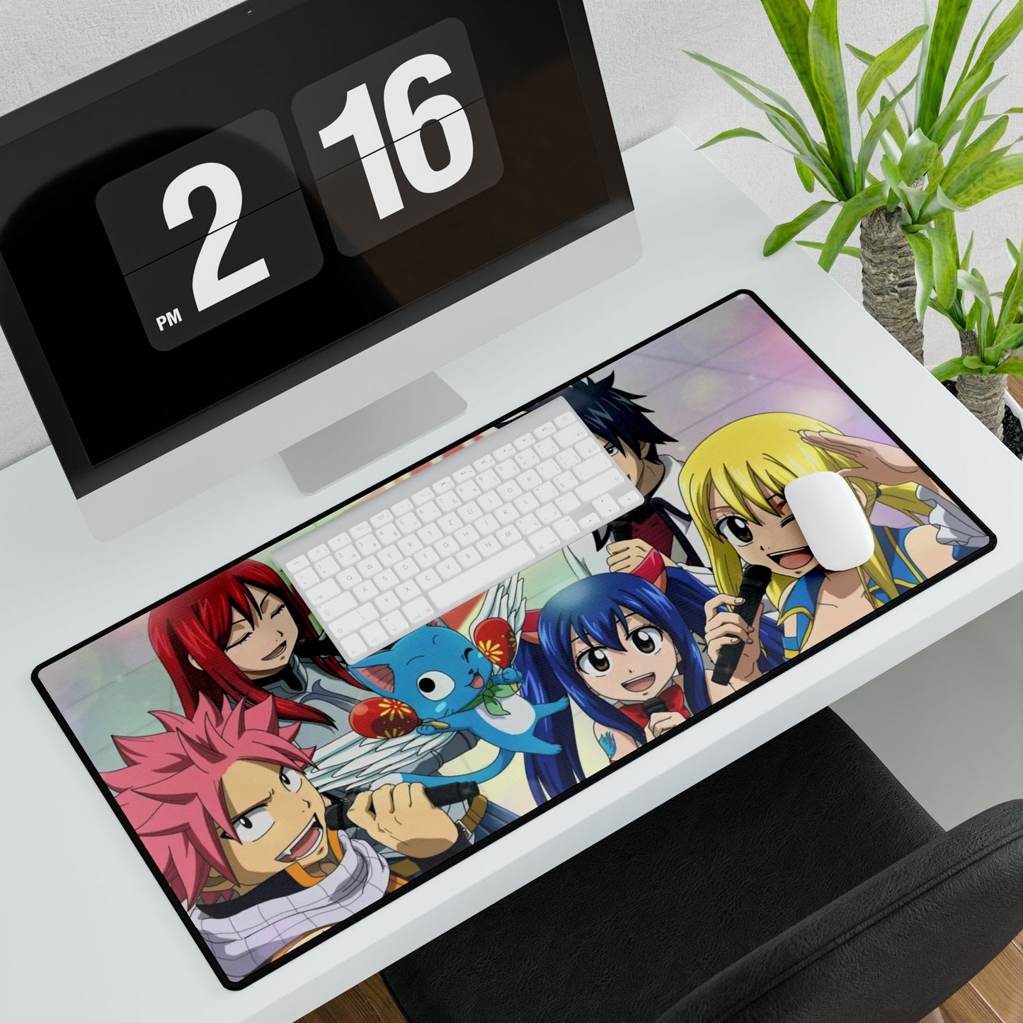 Fairy Tail Natsu Dragneel, Erza Scarlet, Gray Fullbuster, Lucy Heartfilia, Happy Mouse Pad
