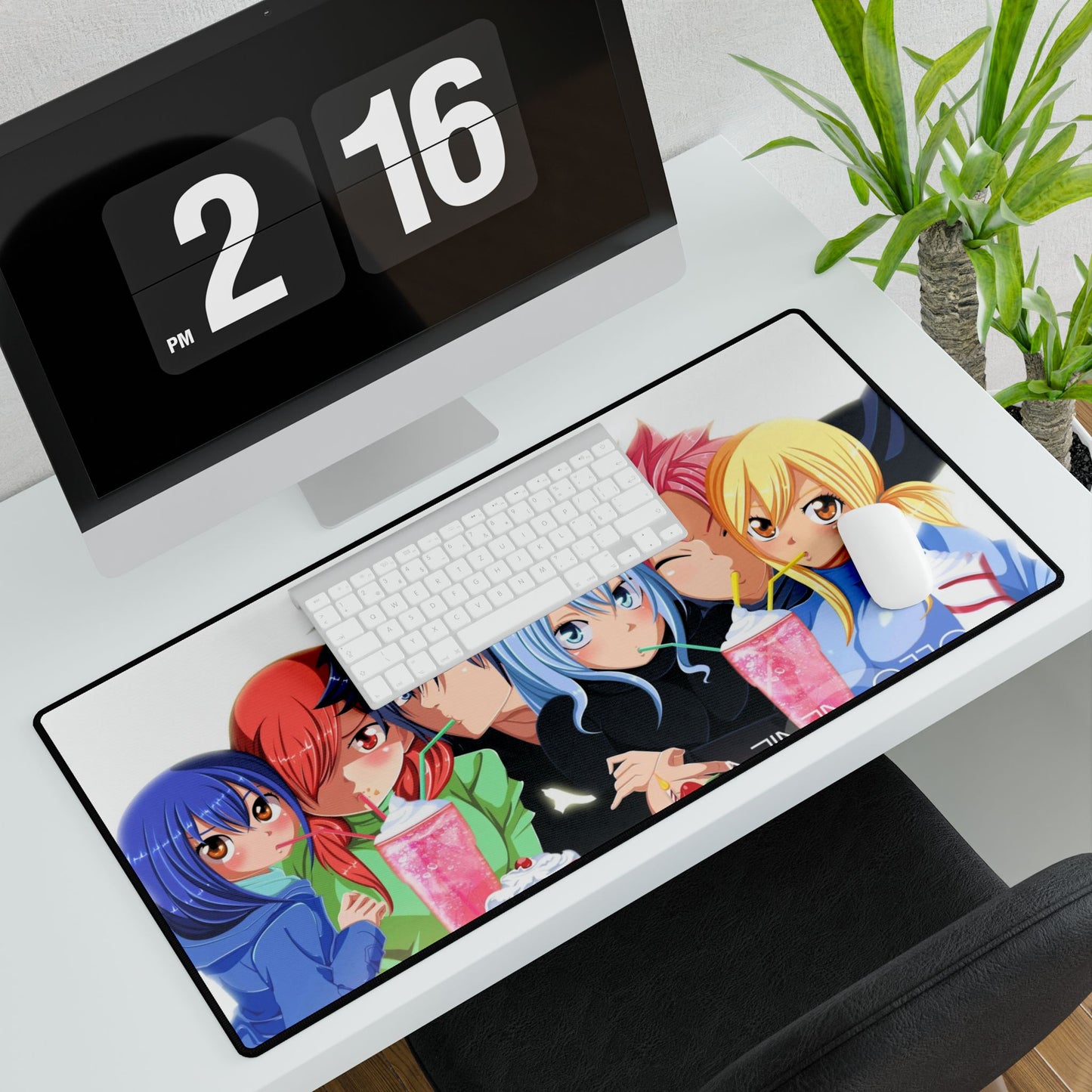 Fairy Tail Natsu Dragneel, Erza Scarlet, Gray Fullbuster, Lucy Heartfilia, Wendy Marvell Mouse Pad