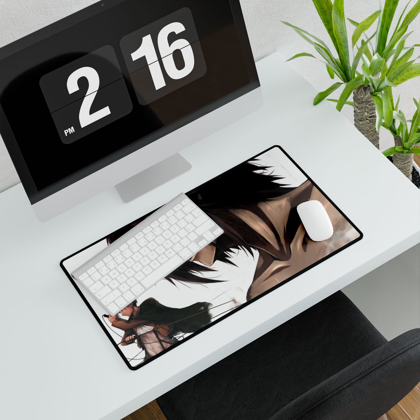 Levi and Eren (Titan) Mouse Pad