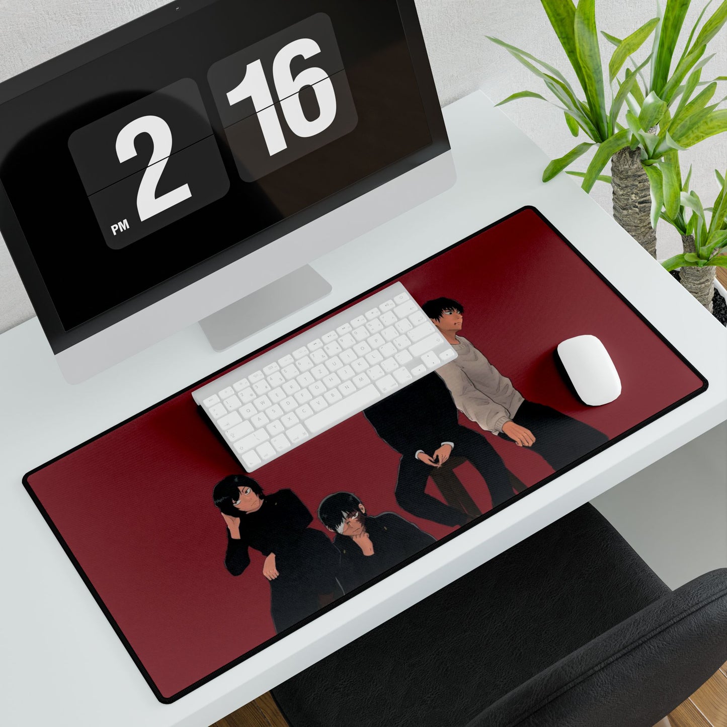 Toji Fushiguro Maki Zenin and Megumi Fushiguro Mouse Pad