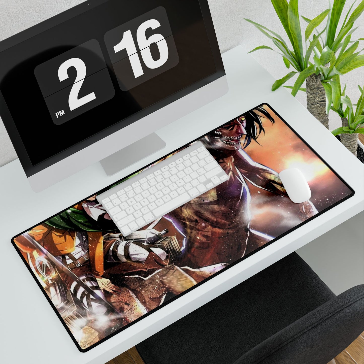 Levi and Eren (Titan) Mouse Pad