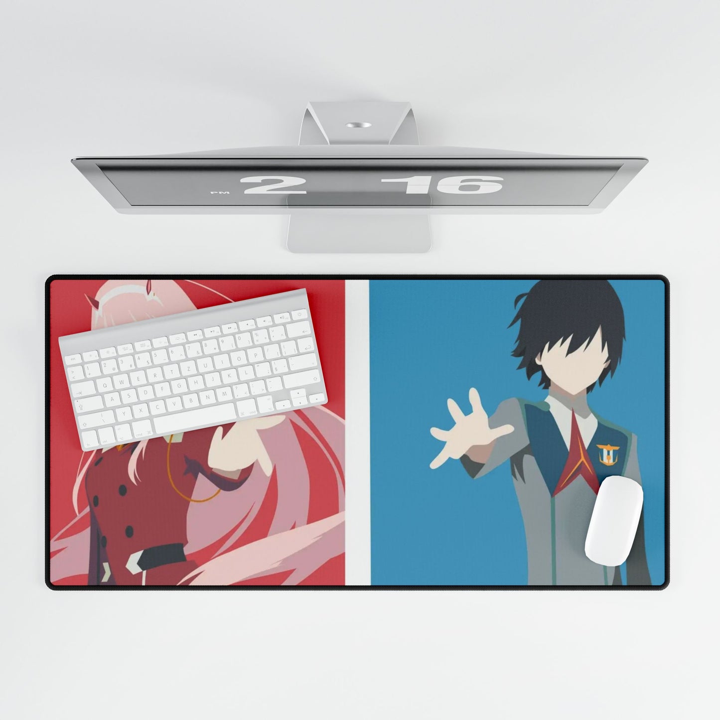 Hiro and Zero Two (Darling in the FranXX) V2 Mouse Pad