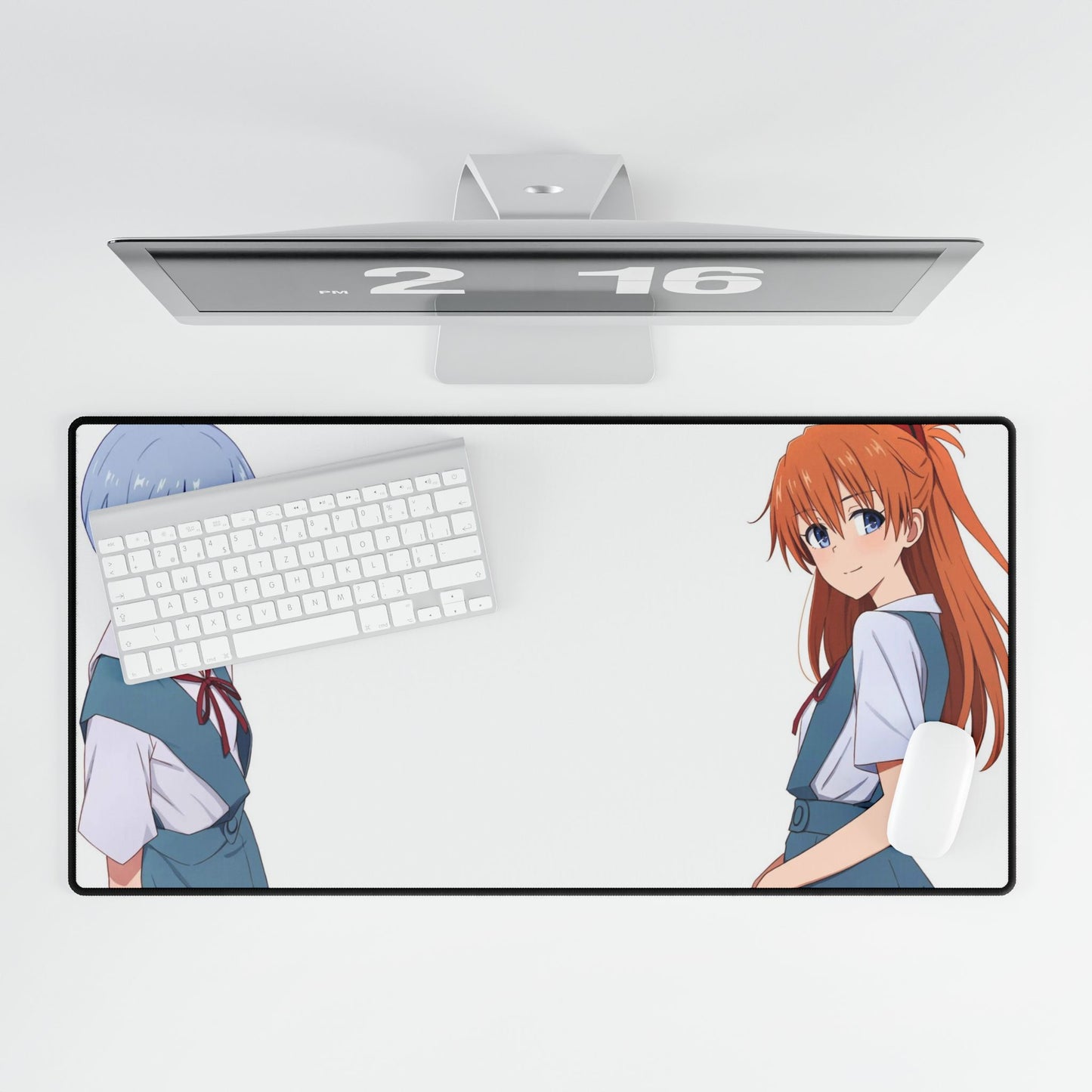 Neon Genesis Evangelion - Asuka Langley Sohryu and Rei Ayanami Mouse Pad