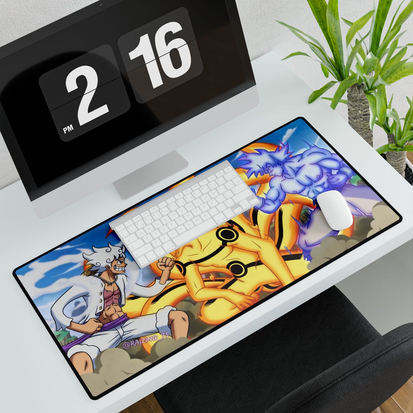 Luffy, Kurama and Goku Mouse Pad