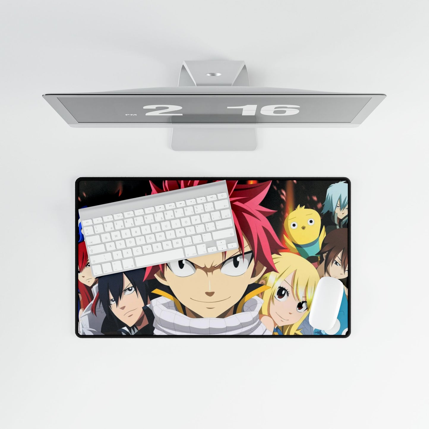 Fairy Tail Natsu Dragneel, Erza Scarlet, Lucy Heartfilia, Happy, Wendy Marvell Mouse Pad