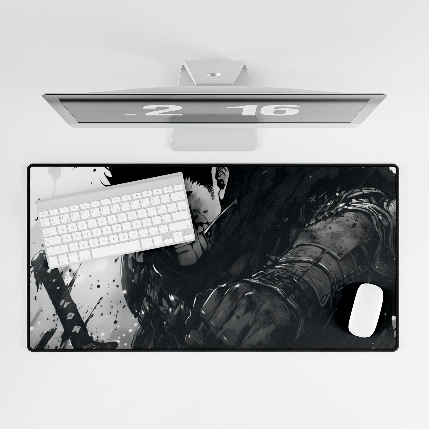 Guts From Berserk in Manga Style Mouse Pad