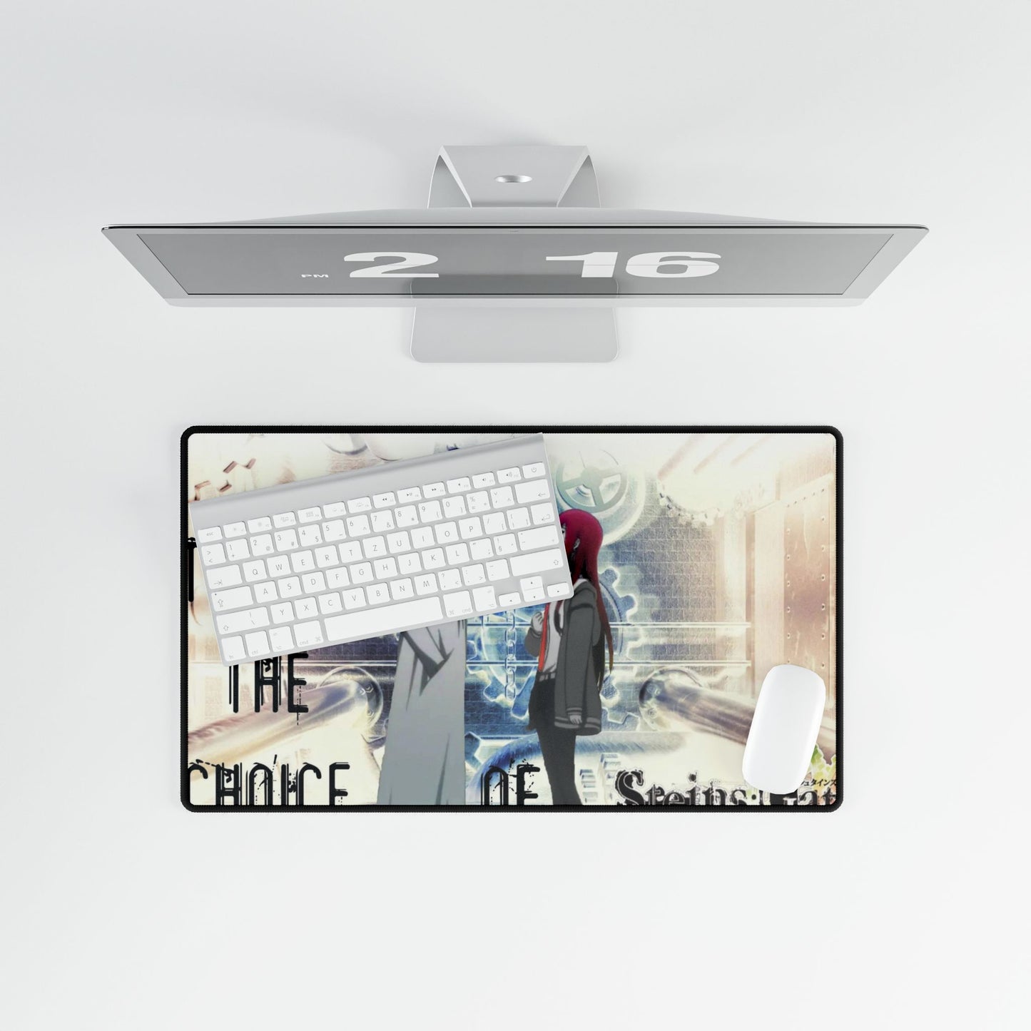 Makise Kurisu & Rintarou Okabe Mouse Pad