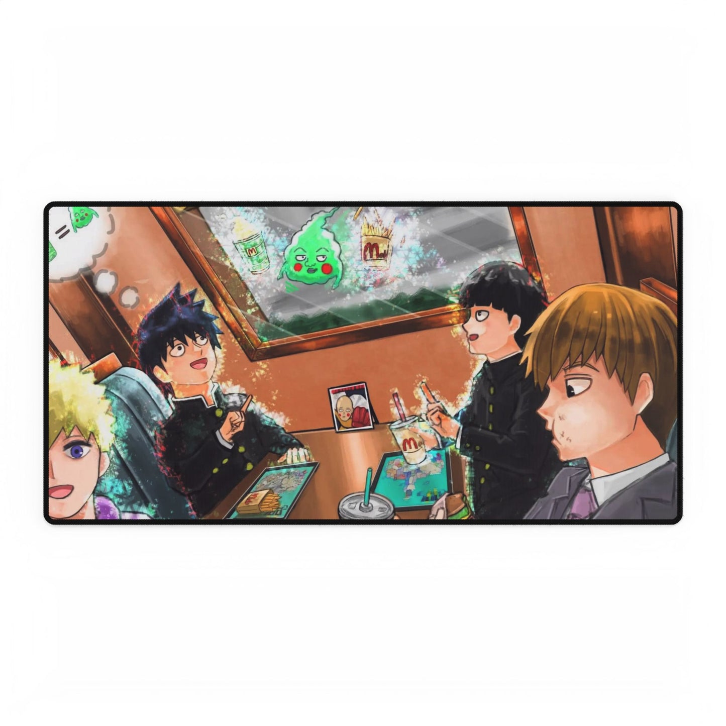 Mob Psycho 100 Arataka Reigen, Shigeo Kageyama, Ekubo, Ritsu Kageyama, Teruki Hanazawa Mouse Pad