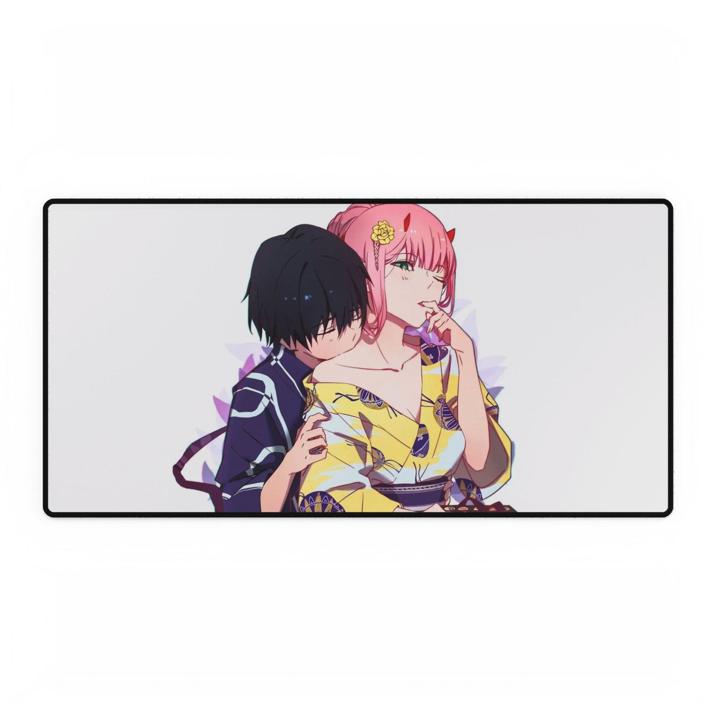 Zero Two and Hiro playful Mouse Pad