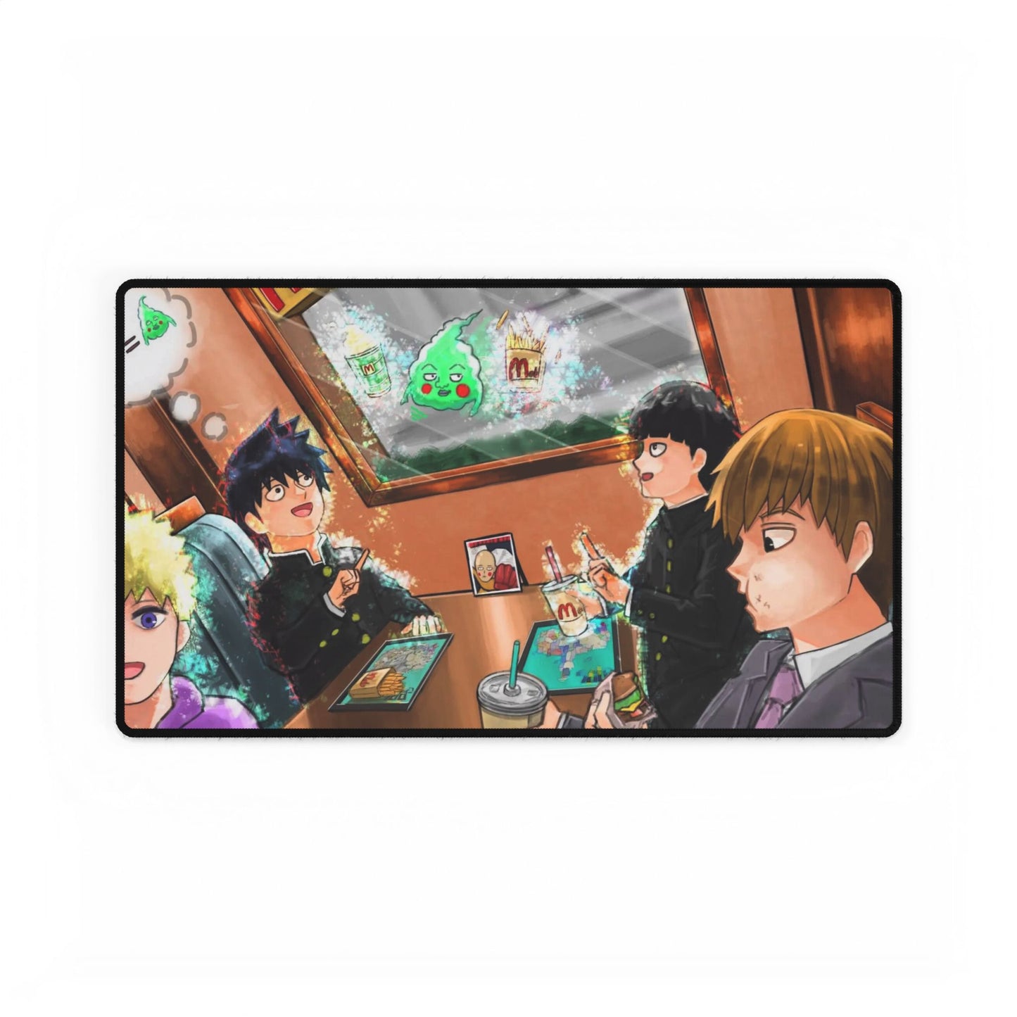 Mob Psycho 100 Arataka Reigen, Shigeo Kageyama, Ekubo, Ritsu Kageyama, Teruki Hanazawa Mouse Pad