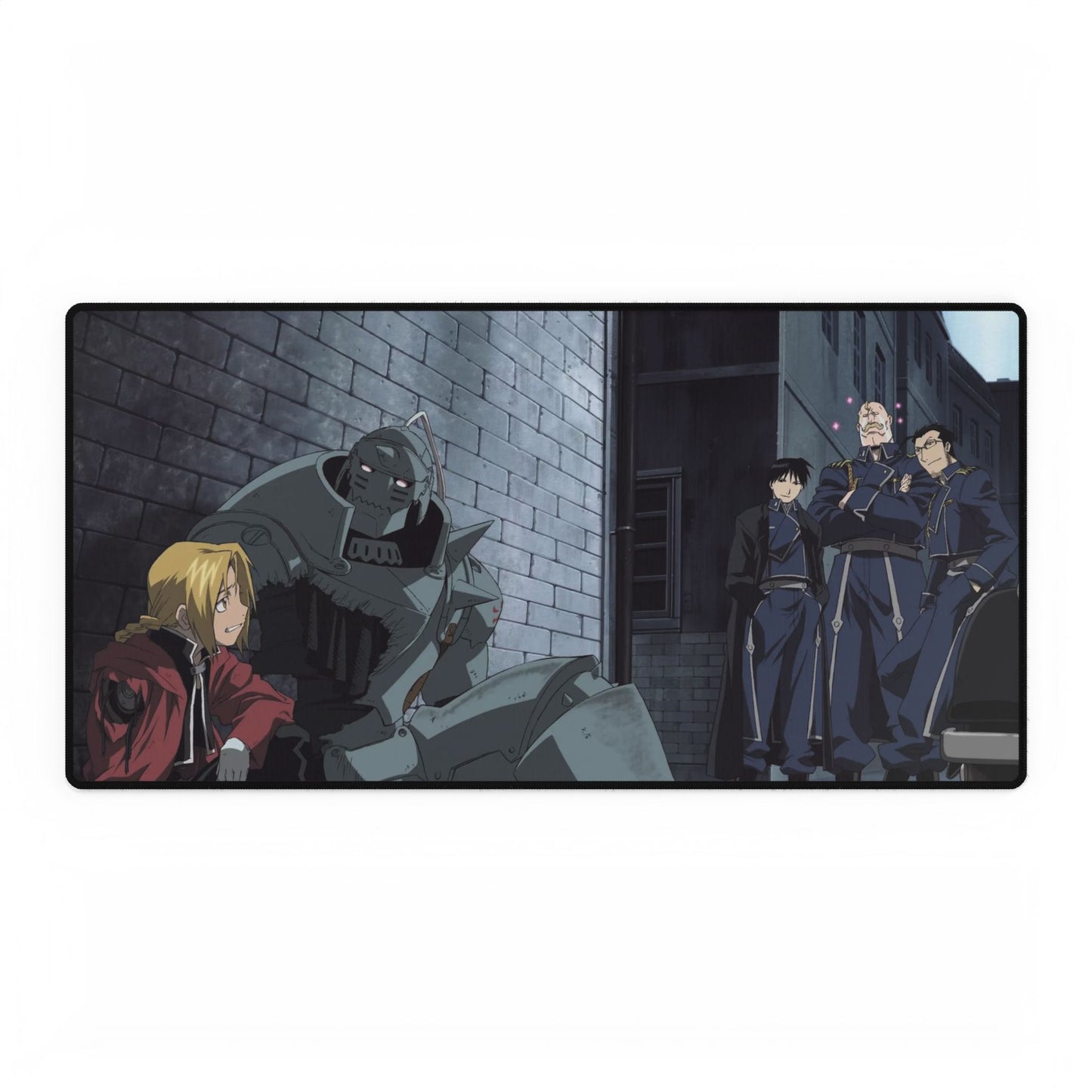 Edward Elric Roy Mustang and Alphonse Elric Mouse Pad