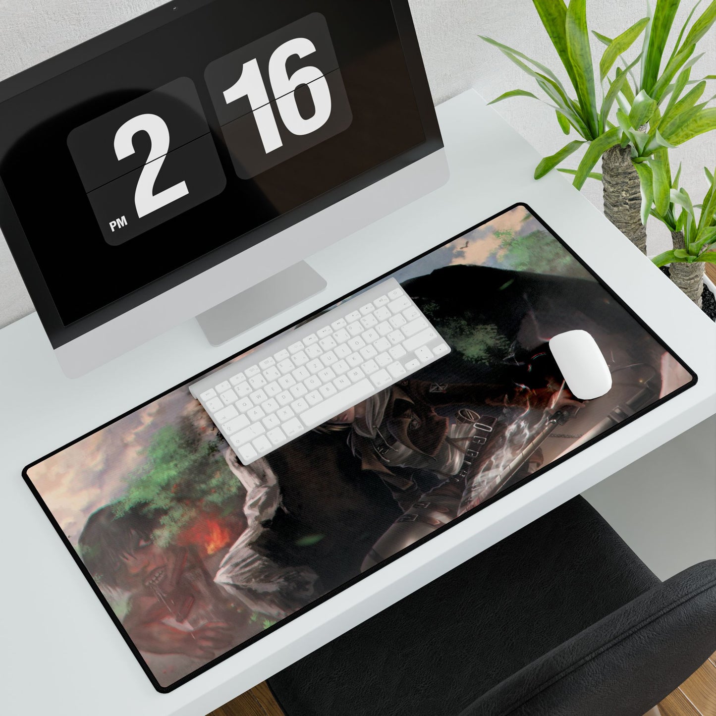 Annie Leonhart vs a titan Mouse Pad