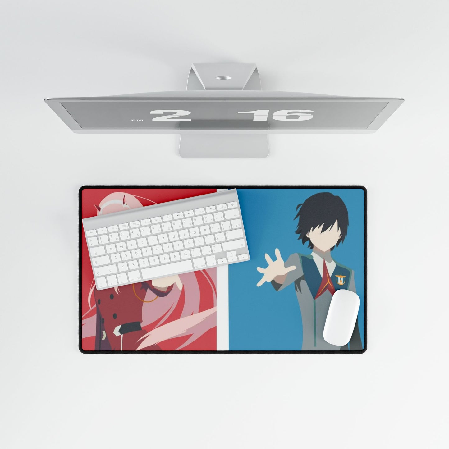 Hiro and Zero Two (Darling in the FranXX) V2 Mouse Pad